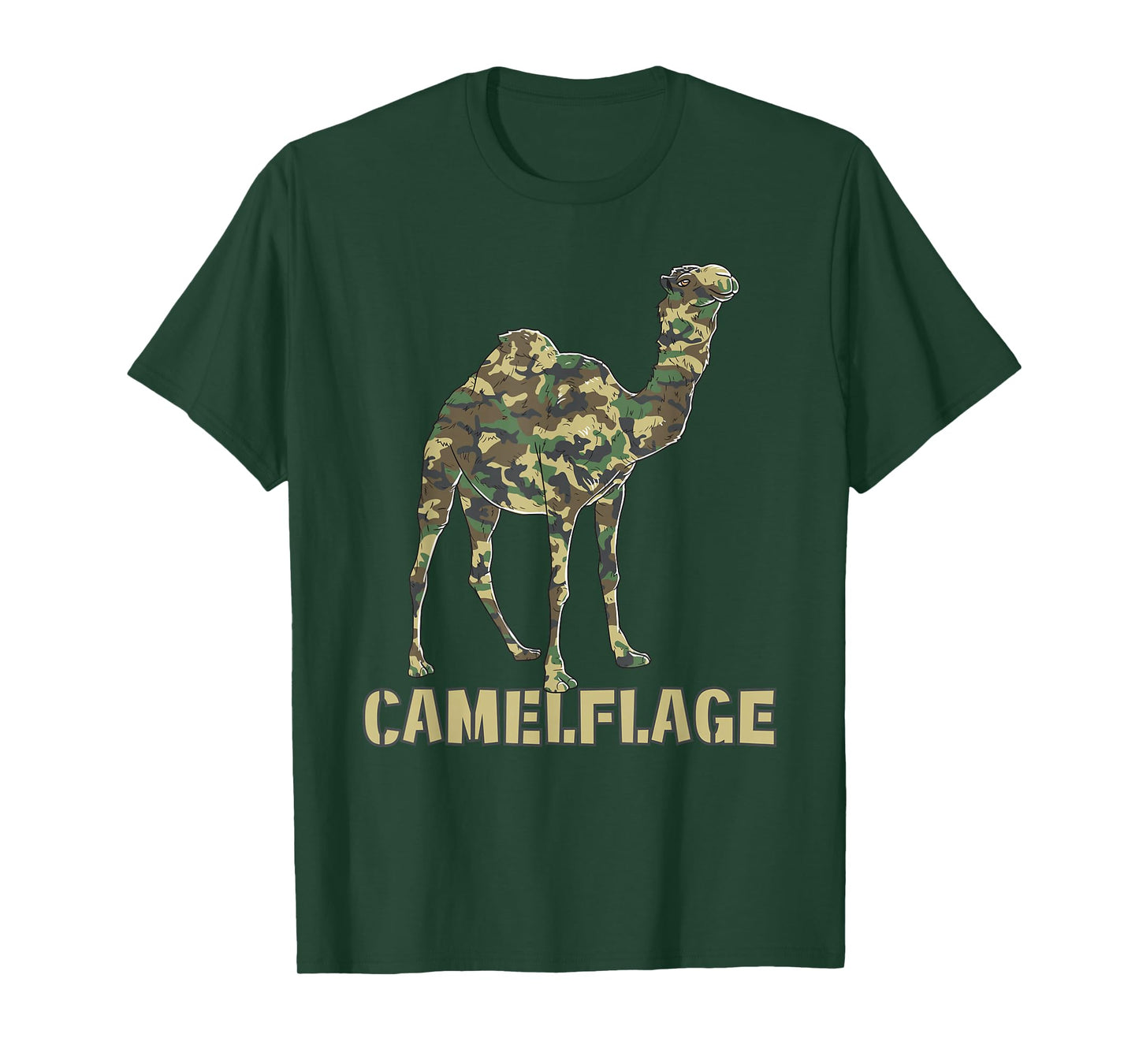 Camouflage Camel Flag Funny Word Game T-Shirt