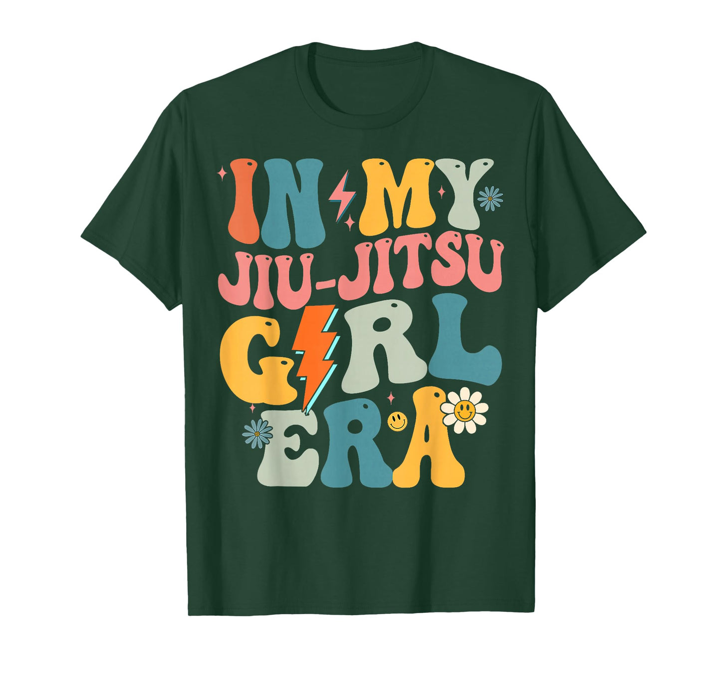 In My Jiu Jitsu Girl Era Groovy Jiu Jitsu Girls Retro T-Shirt