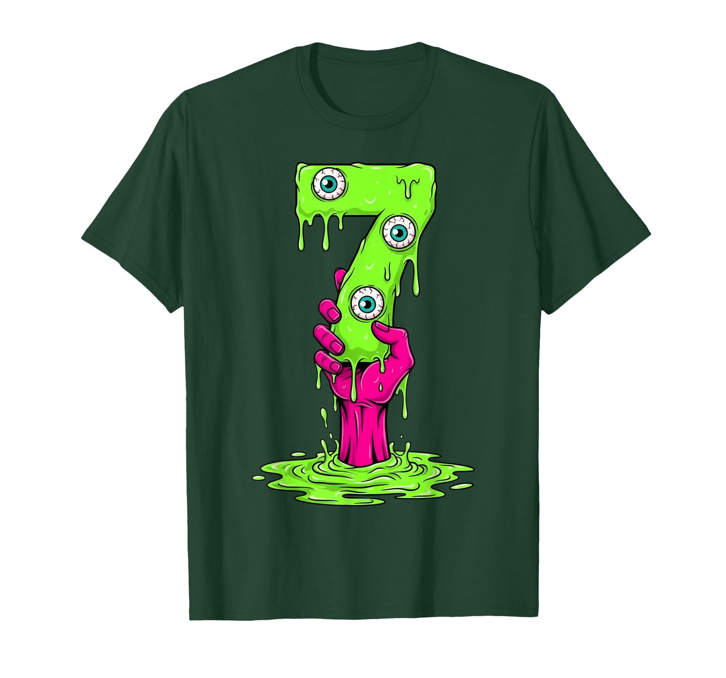 67 Halloween Costume Funny Number 7 Seven Meme for Gen Alpha T-Shirt