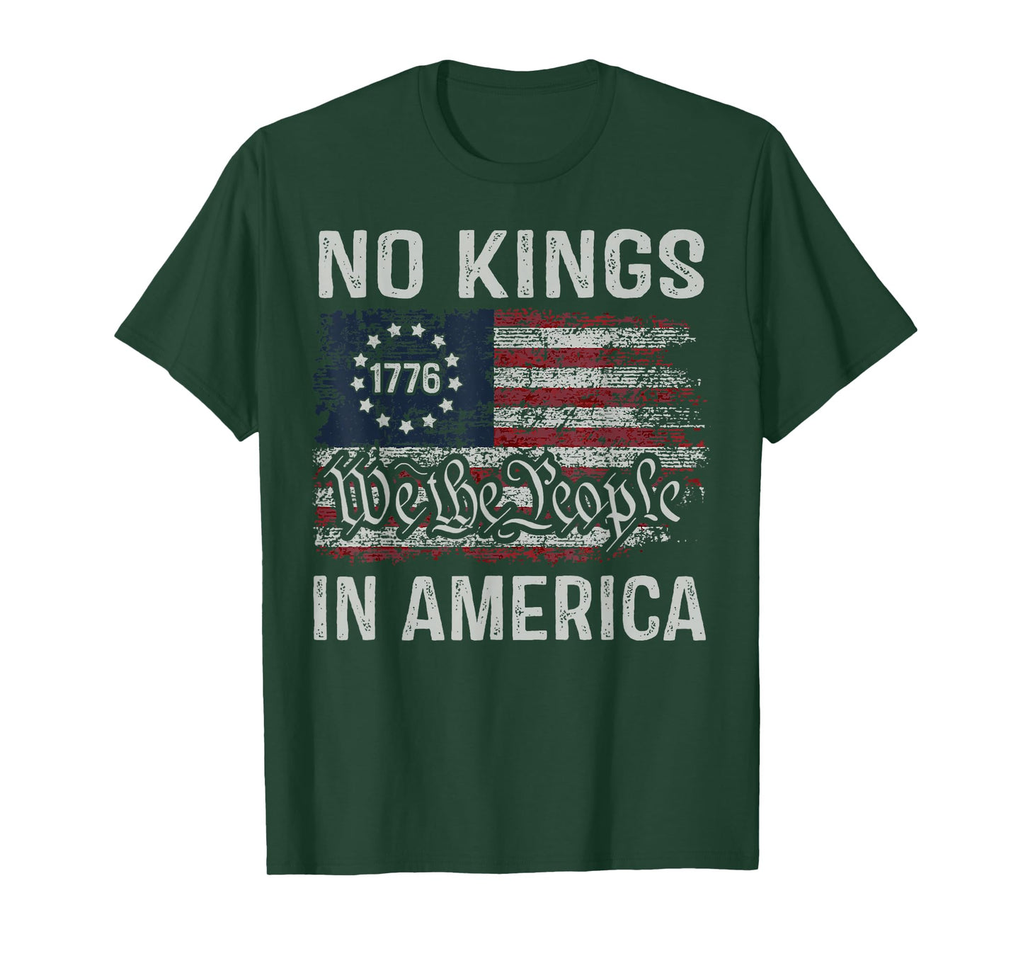 No Kings In America Since 1776 Patriotic USA 4th Of July T-Shirt