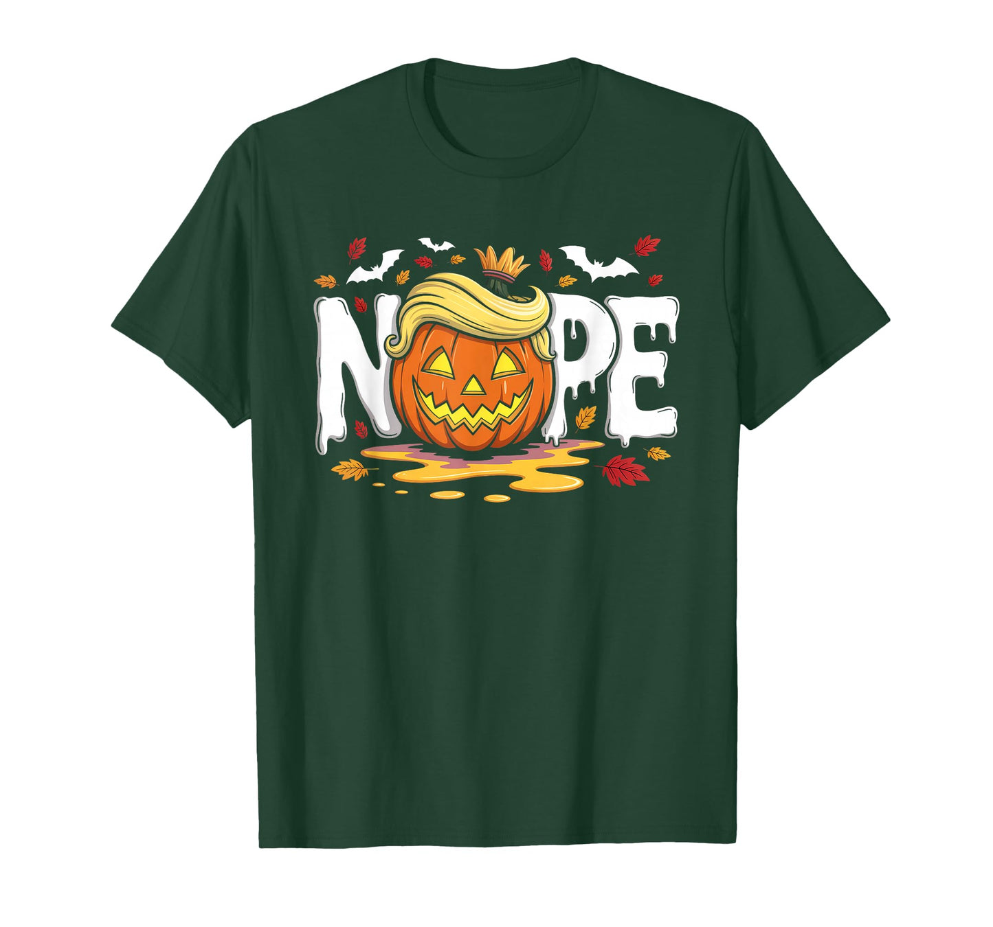 Funny No Kings Halloween 2025 Distressed USA Flag T-Shirt