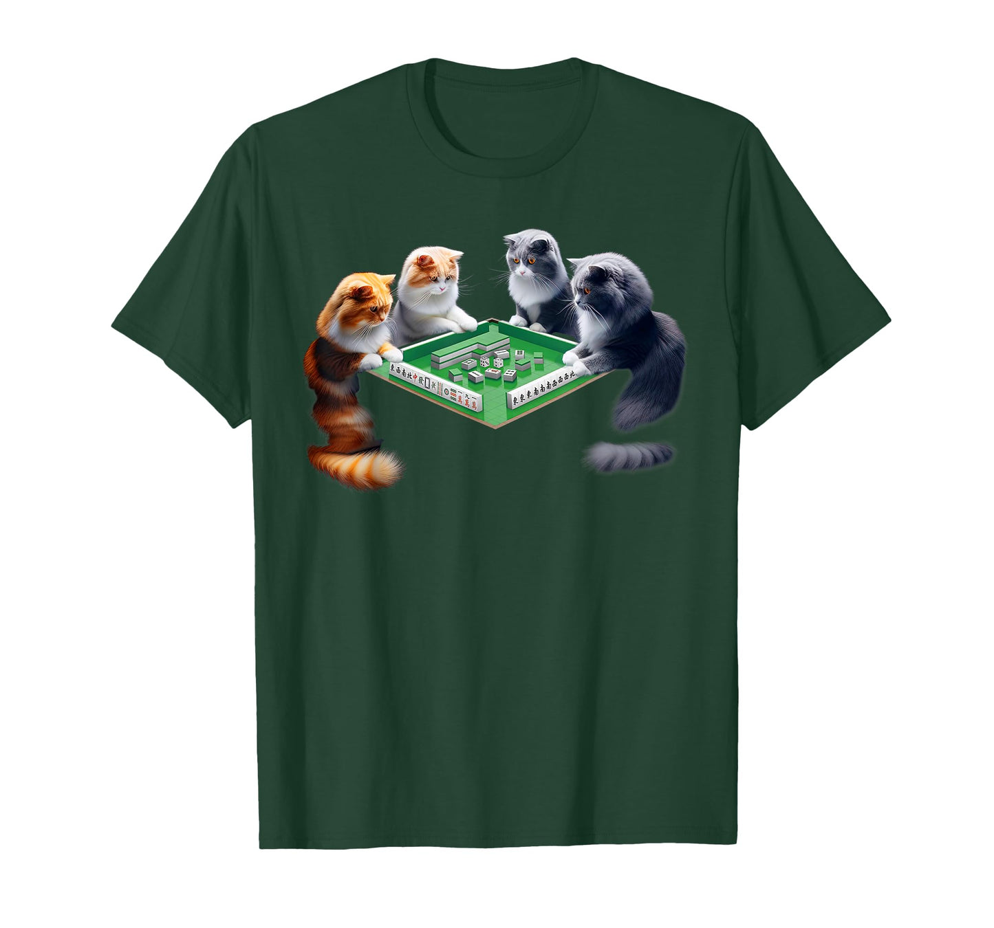 Mahjong Player Mahjong Lover Chinese Cat Lover Meowjong T-Shirt