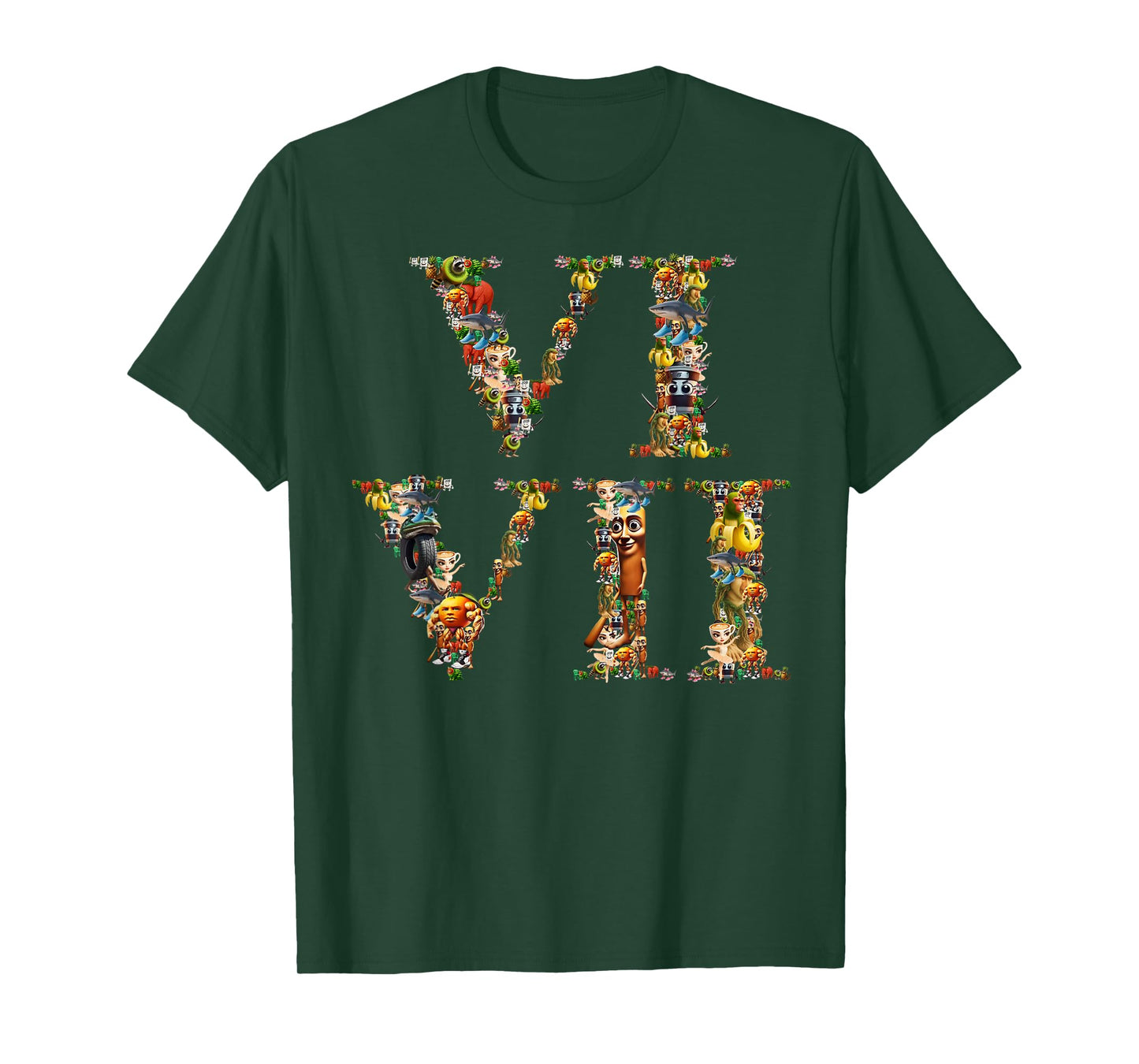 67 Six Seven Italian Brainrot Roman Numeral Meme T-Shirt