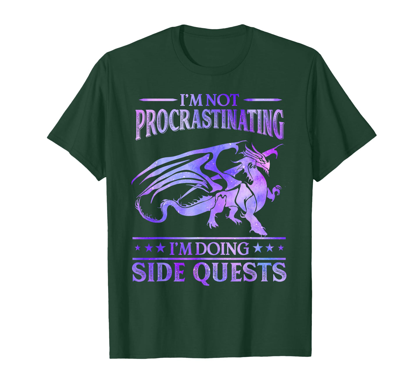 I'm Not Procrastinating I'm Doing Side Quests Dragons Master T-Shirt