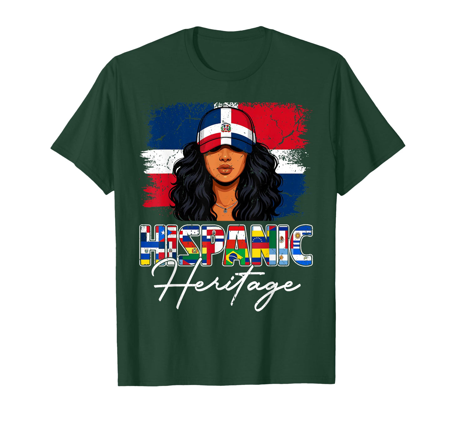 Dominican Republic Hispanic Heritage Month Dominican Women T-Shirt