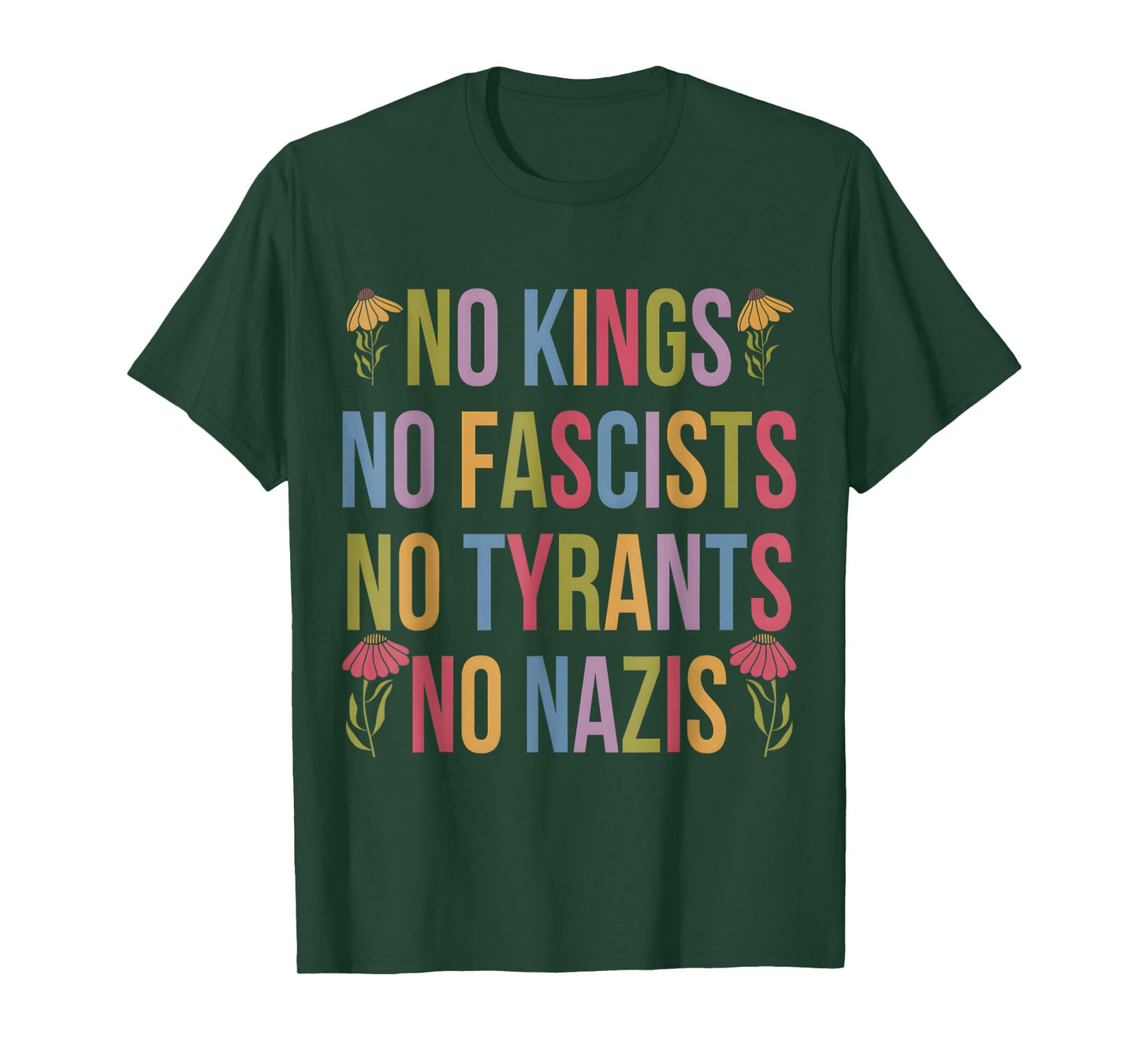 No Kings Patriotic Men Women Liberty T-Shirt T-Shirt