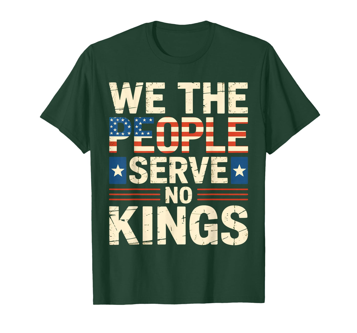 No King Patriotic Freedom for Men Women American Flag T-Shirt