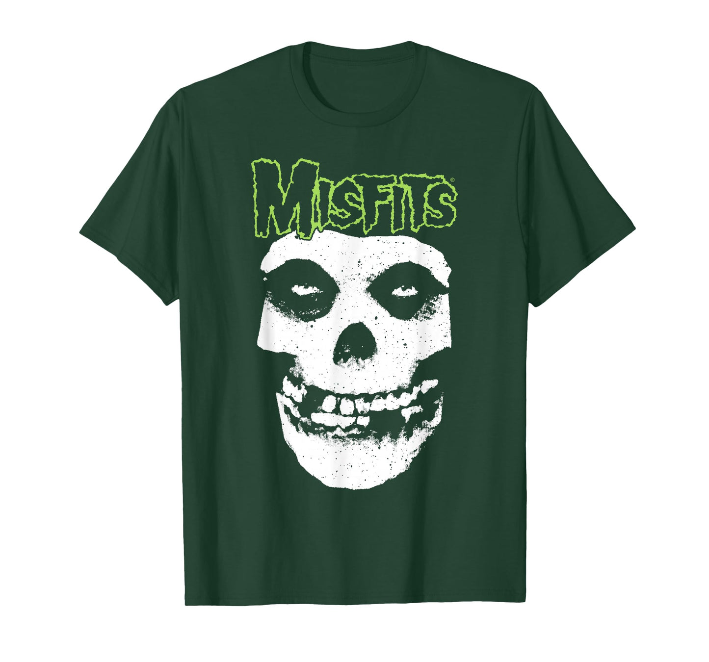 Misfits – Green Logo Skull T-Shirt