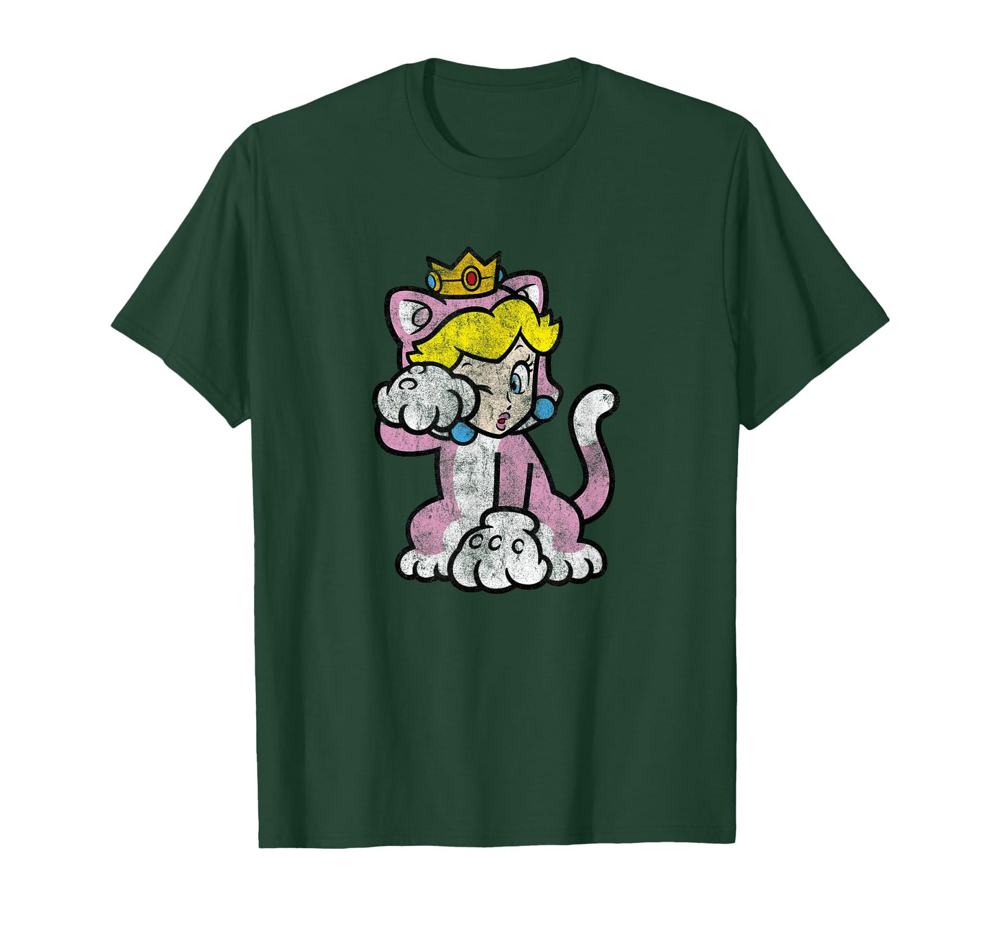 Super Mario 3D Bowser's Fury Princess Peach Cat Portrait T-Shirt