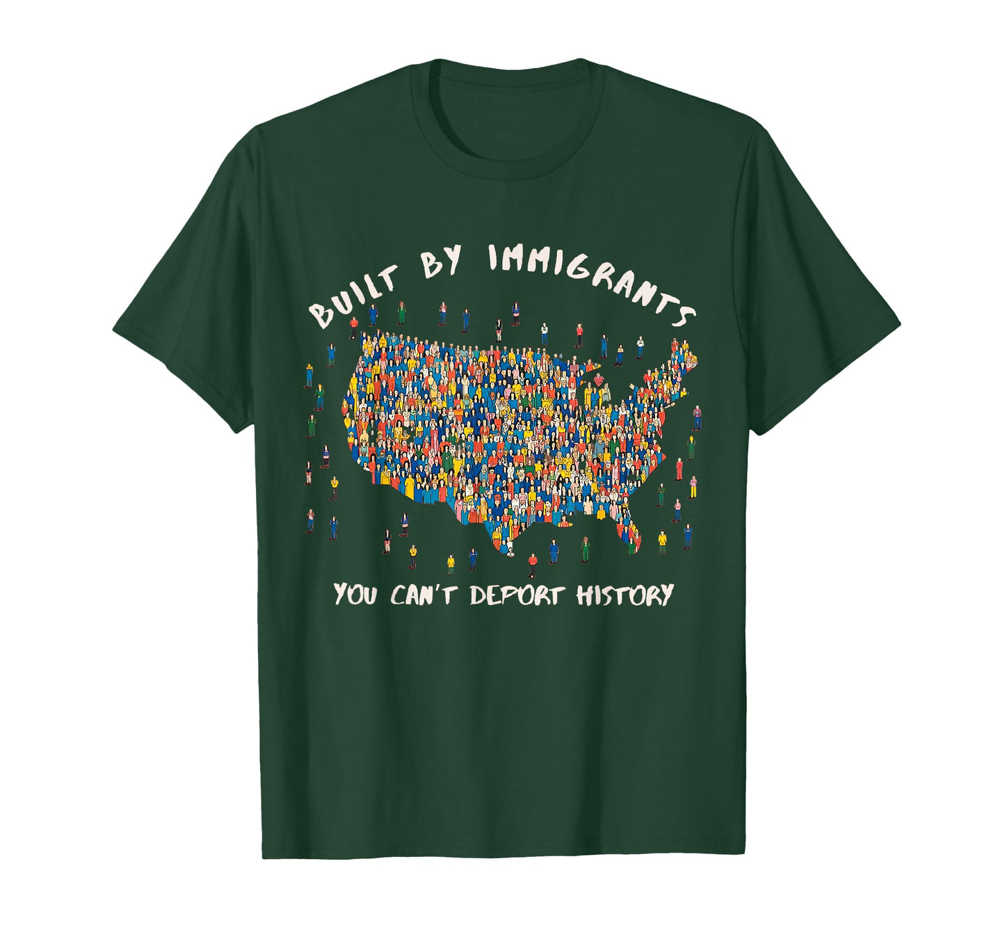 Built By Immigrants You Can't Deport History Abolish ICE T-Shirt