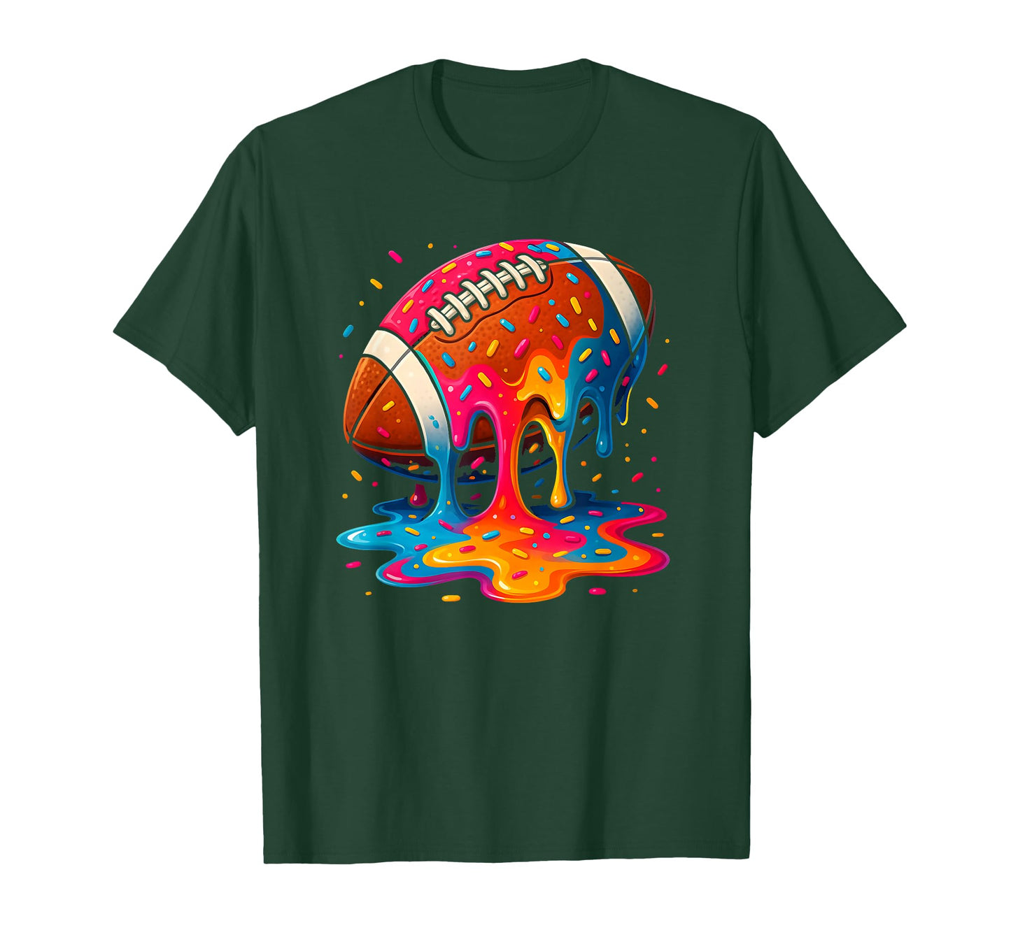 Football Drip Boys Football Youth Ice Cream Respect Drip T-Shirt