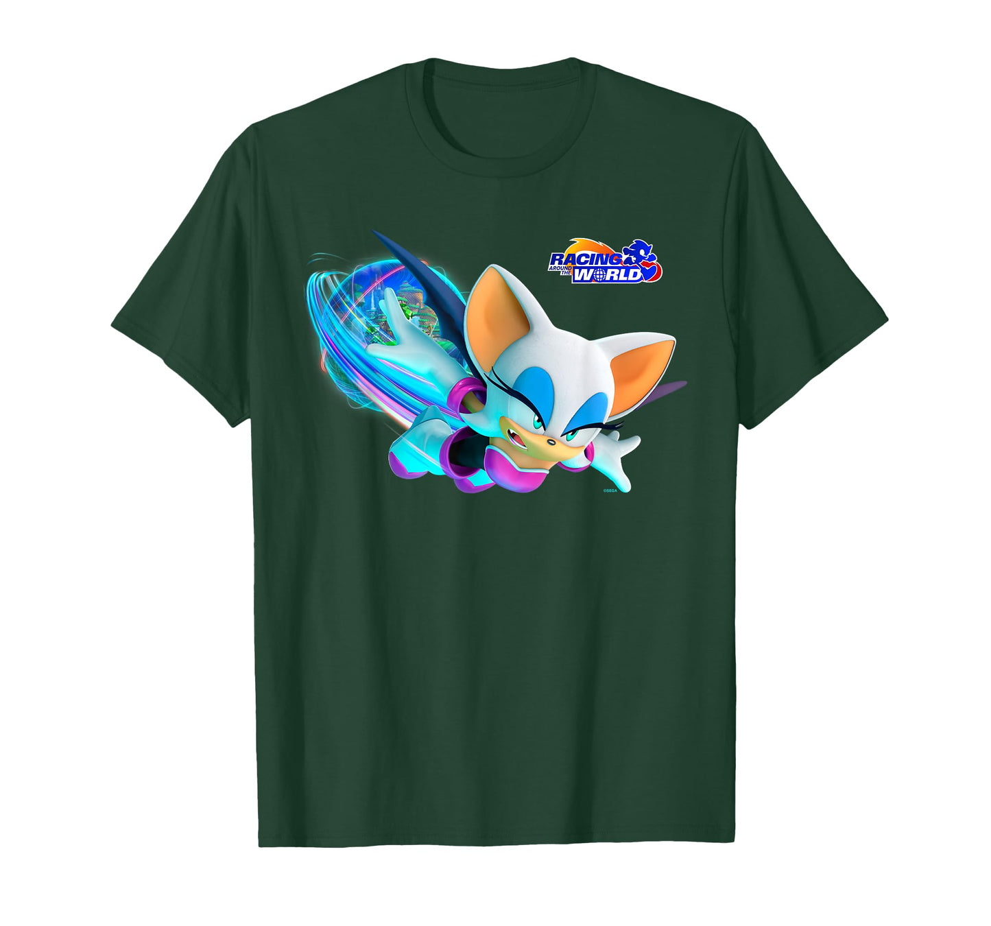 Sonic the Hedgehog - Racing Around the World Rouge T-Shirt
