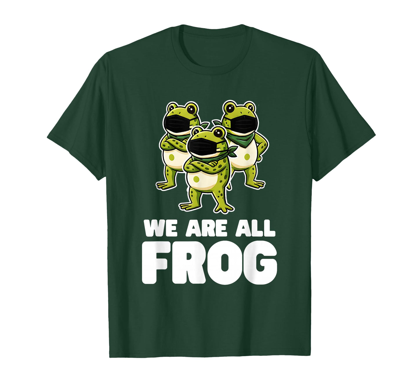 We are All Frog Frogs Together Strong Retro Portland T-Shirt