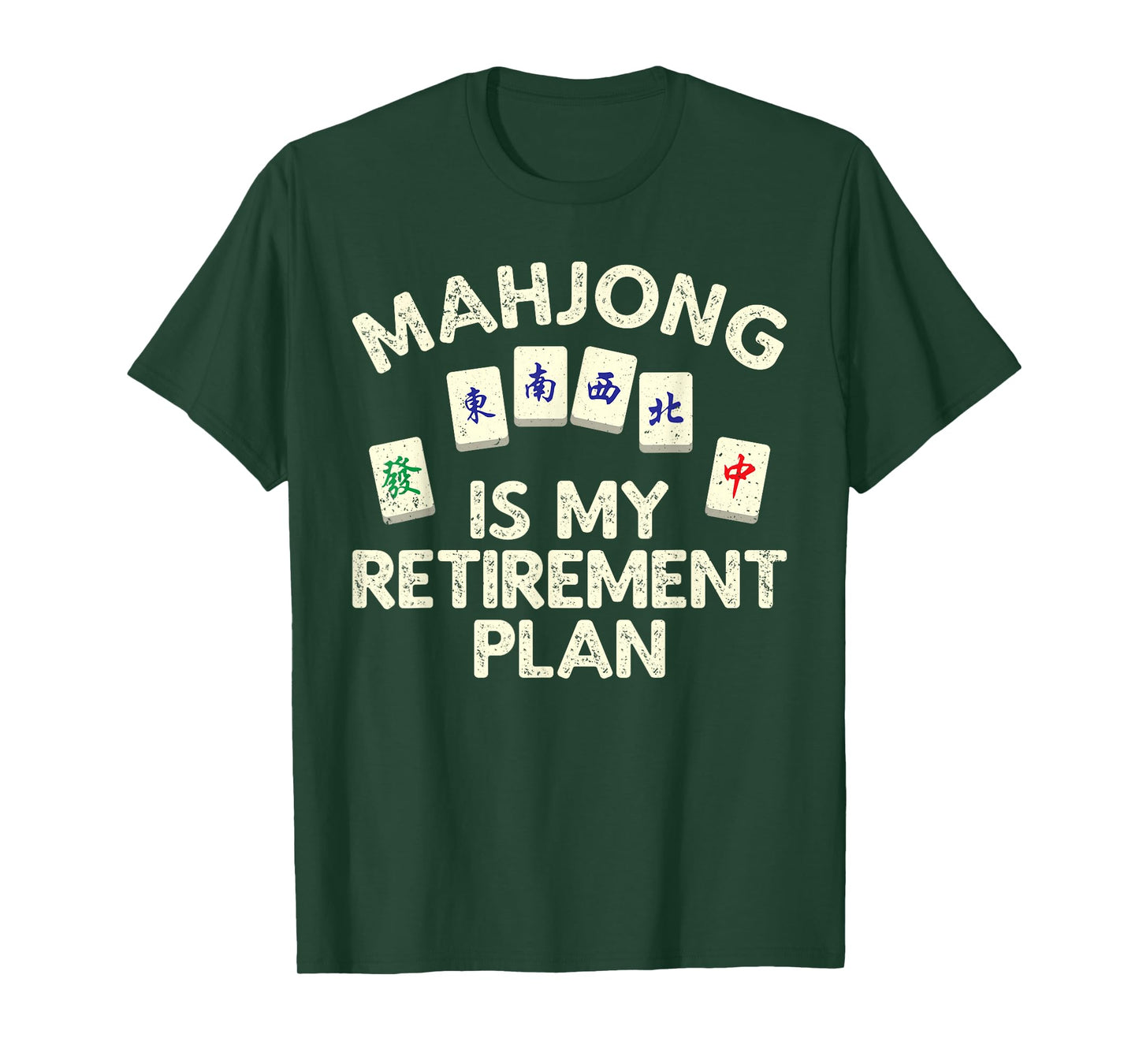 Funny Mahjong Design For Men Women Mahjong Player Retirement T-Shirt