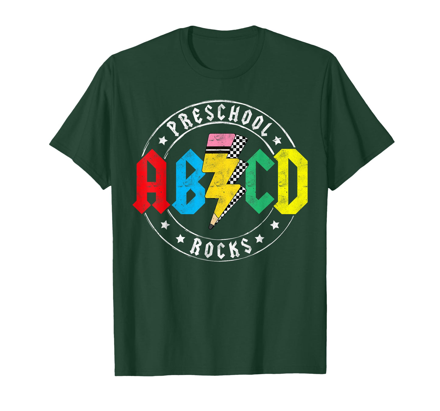 ABCD Preschool Rocks 1st Day Pre-K Teacher Back To School T- T-Shirt