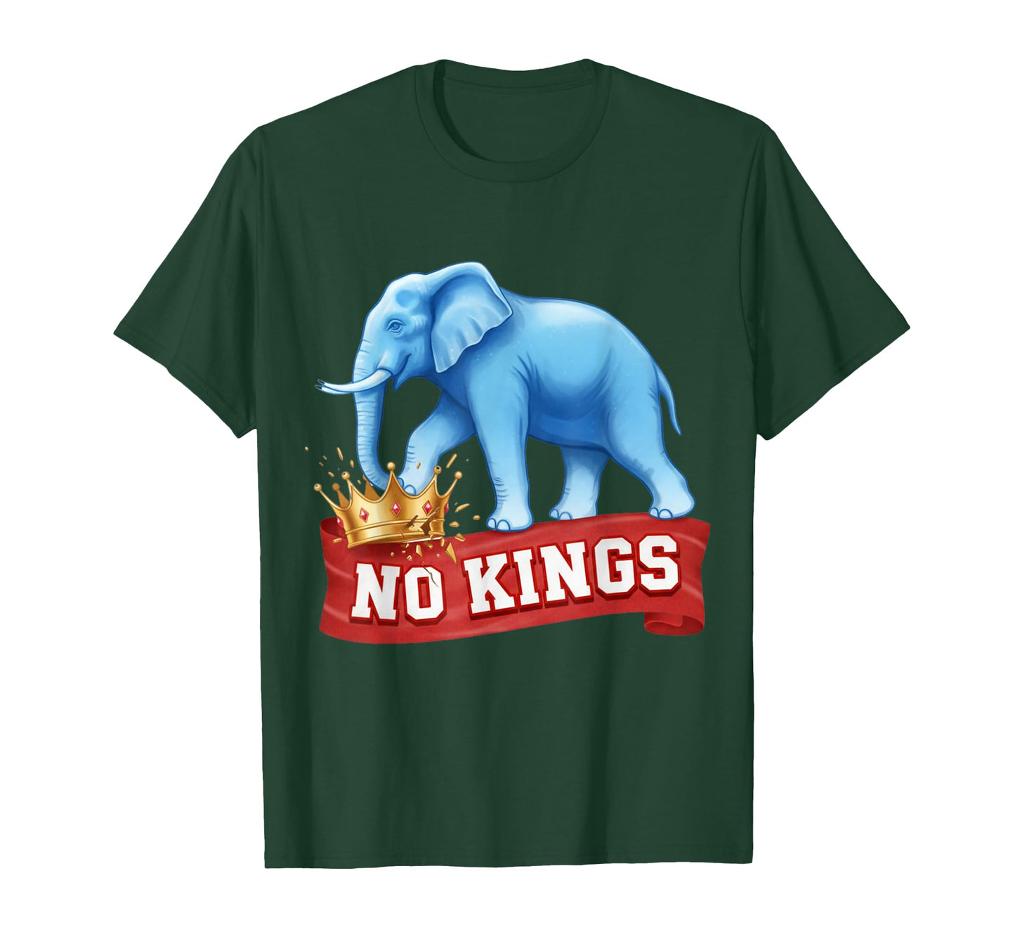 No Kings Elephant for Political Supporters T-Shirt