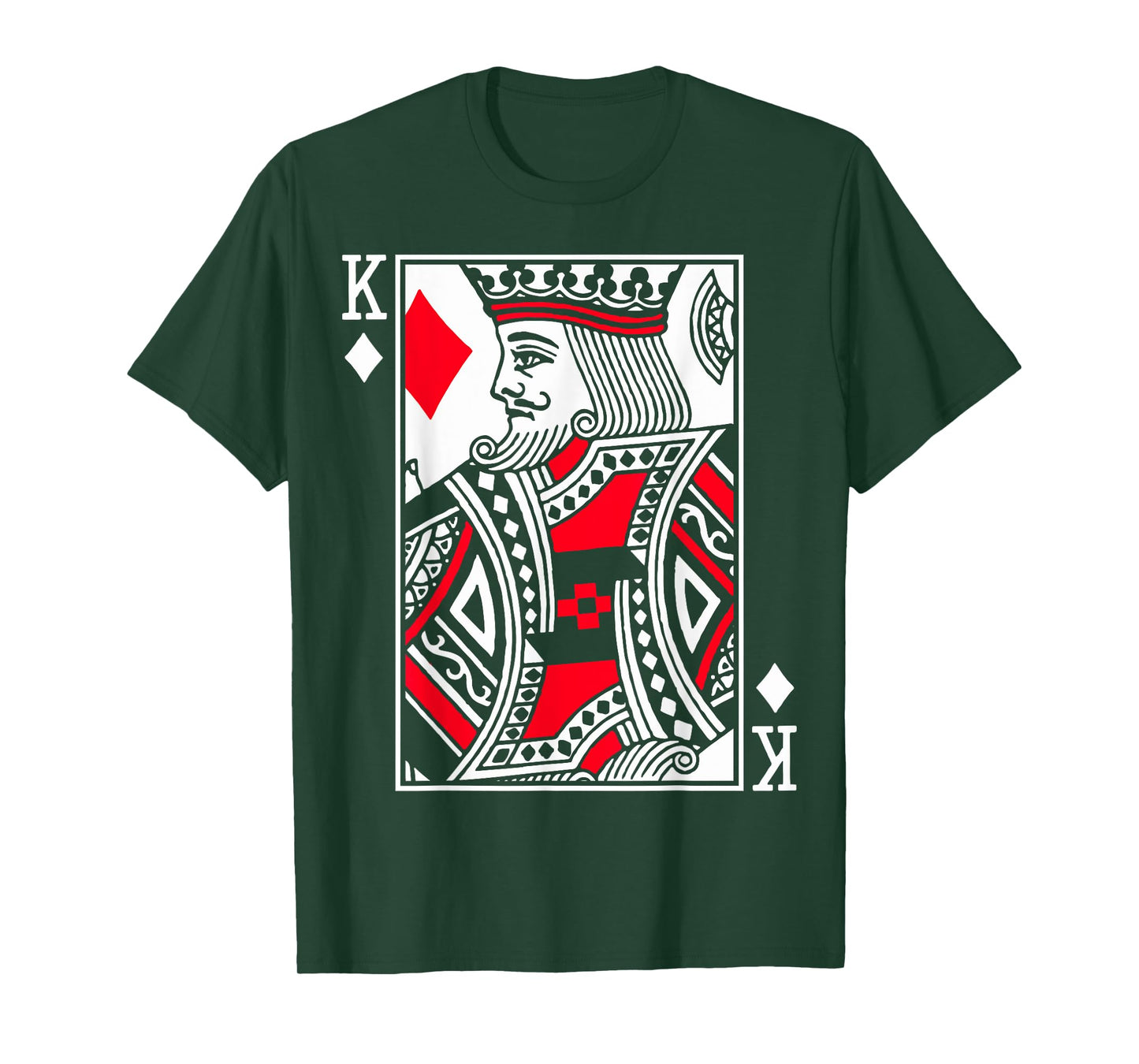 King Poker Card of Diamonds Playing Cards in 4 Kings Costume T-Shirt