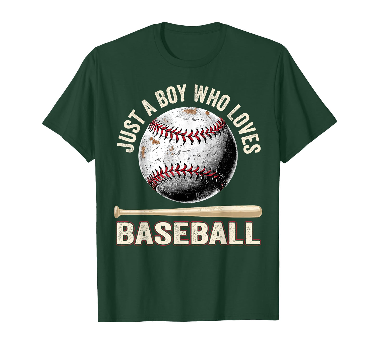 Just A Boy Who Loves Baseball Funny Fan Baseball Player T-Shirt