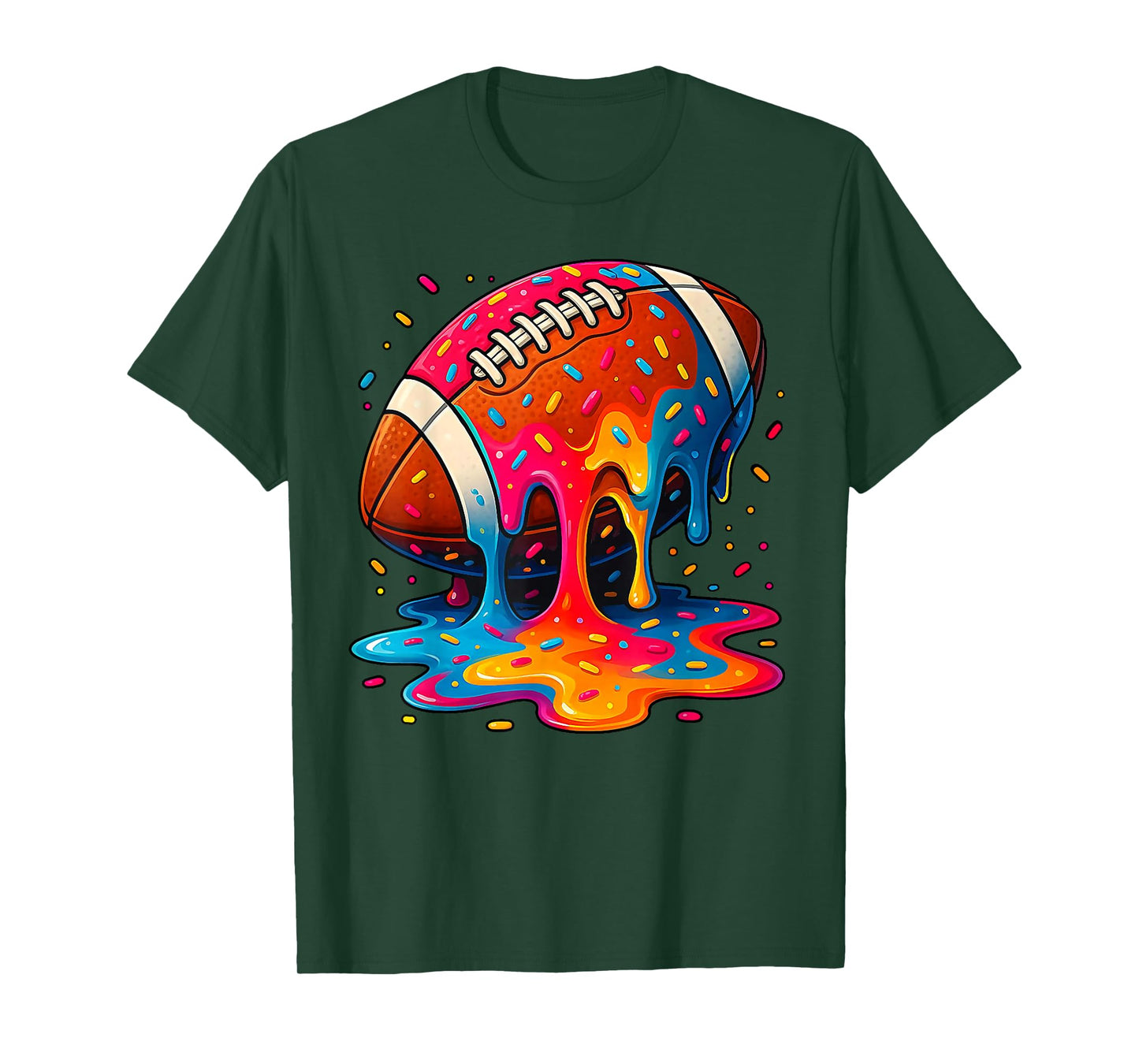 Football Drip Boys Football Ice Cream Sprinkle Respect Drip T-Shirt