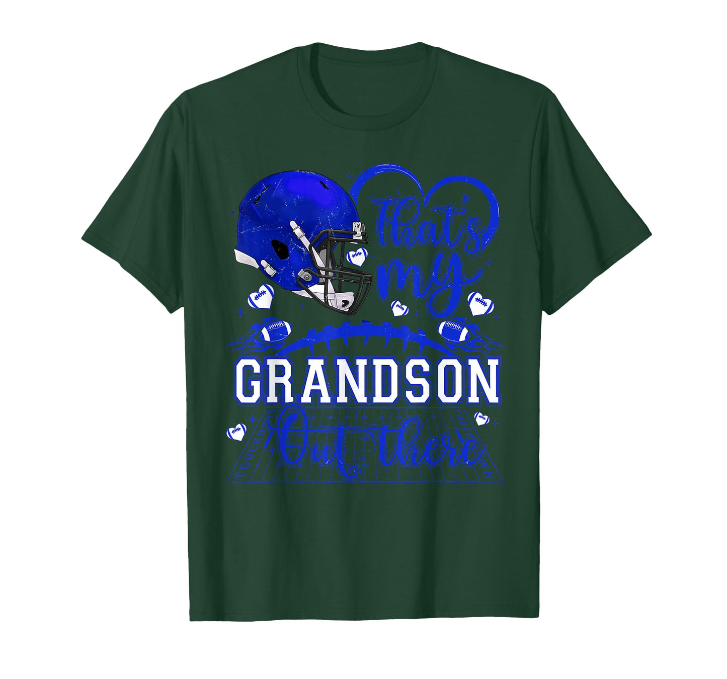 That's My Grandson Out There Game Day Football Family Pride T-Shirt