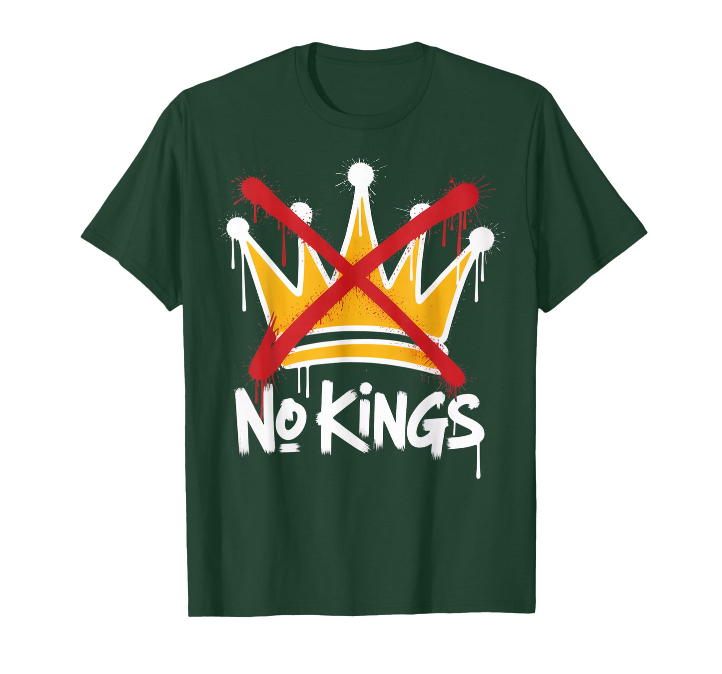 No Kings Frog Portland Frog Protest Vintage for Men Women T-Shirt
