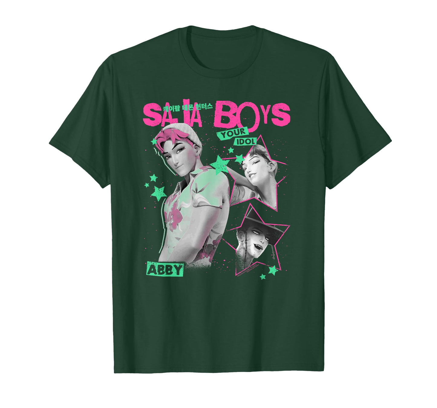 Kpop Demon Hunters Halloween Saja Boys Your Idol Abby T-Shirt