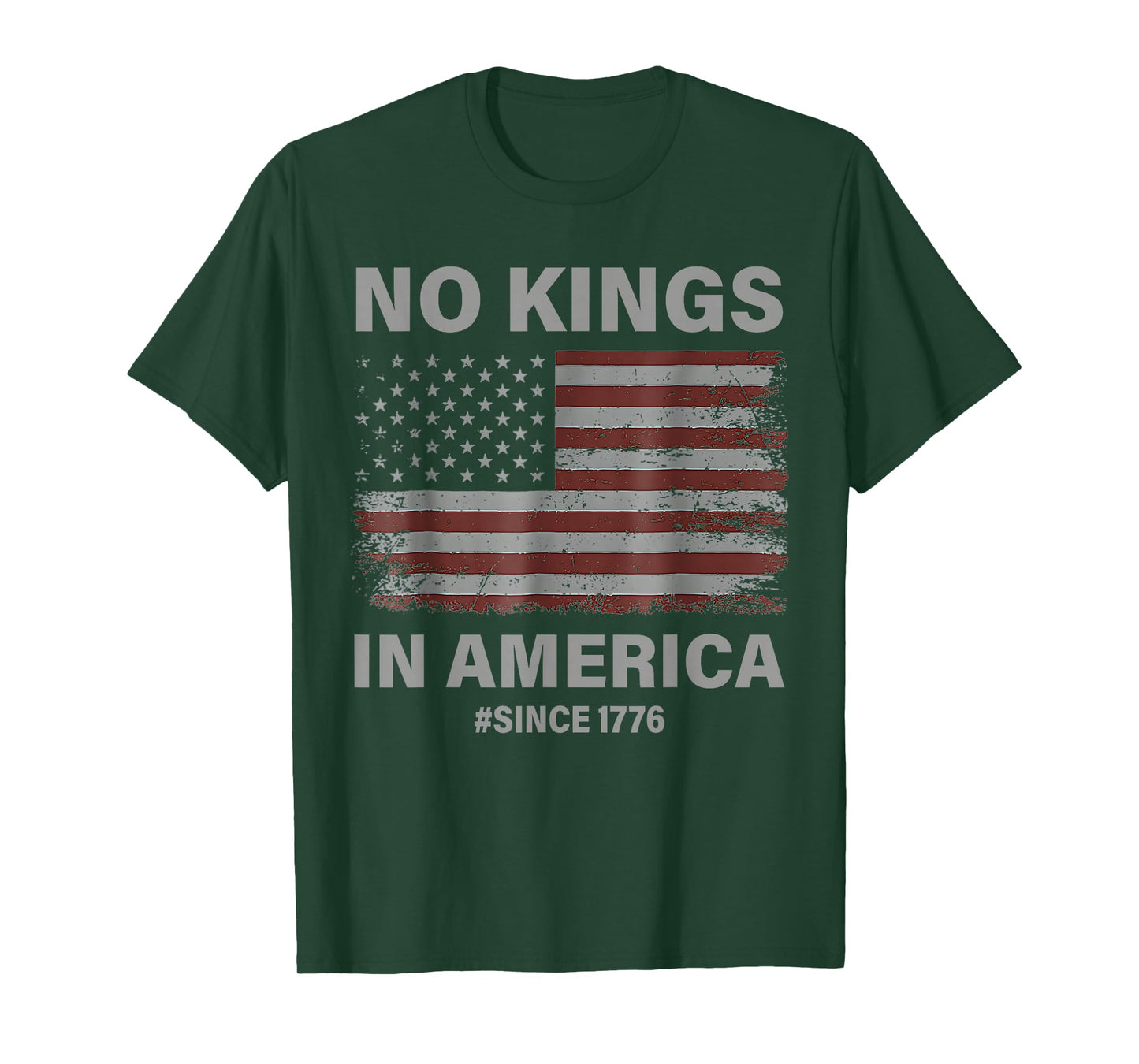 No Kings in America Since 1776 Vintage America Flag No Kings T-Shirt