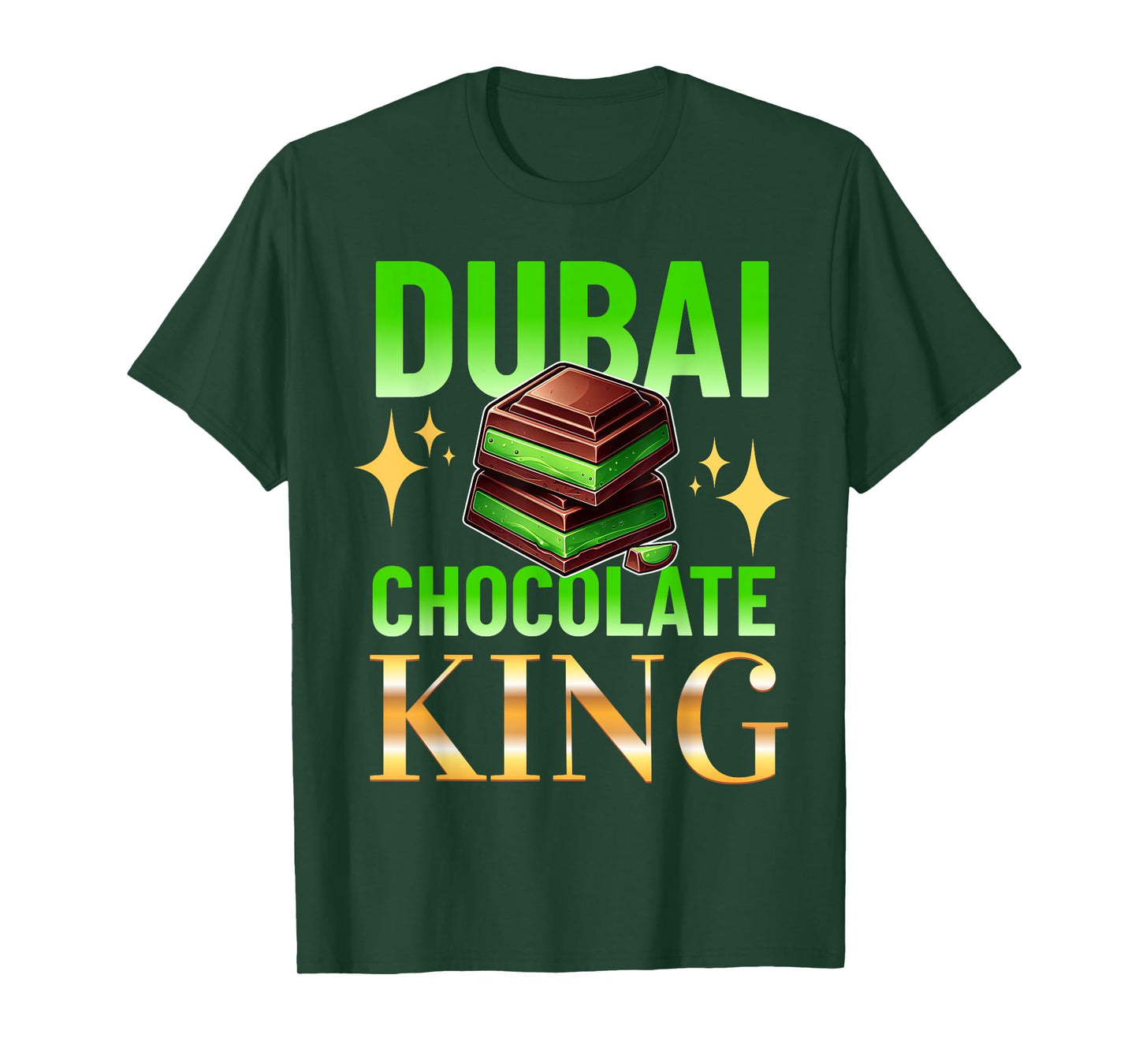 Dubai Chocolate King Funny Design Meme Chocolate lover T-Shirt