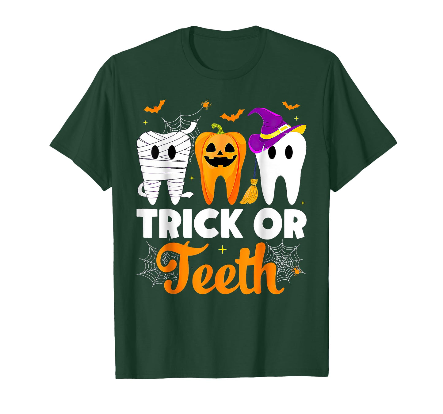 Trick Or Teeth Halloween Dentist T-Shirt
