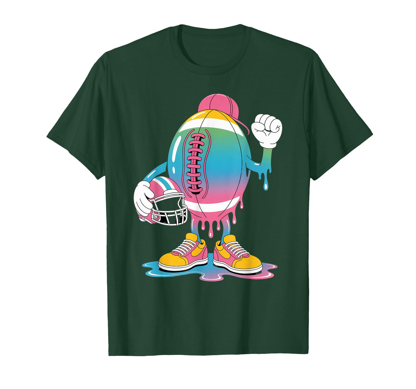 Ice Cream Drip Men Women Game American Football Drip T-Shirt