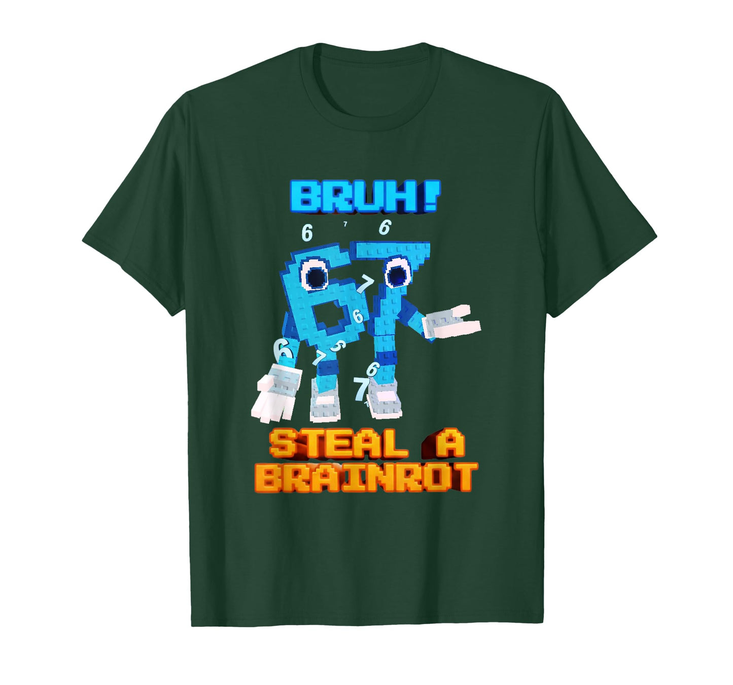 67 Six Seven 6-7 - Funny Steal Brainrot Kids Gaming Meme T-Shirt