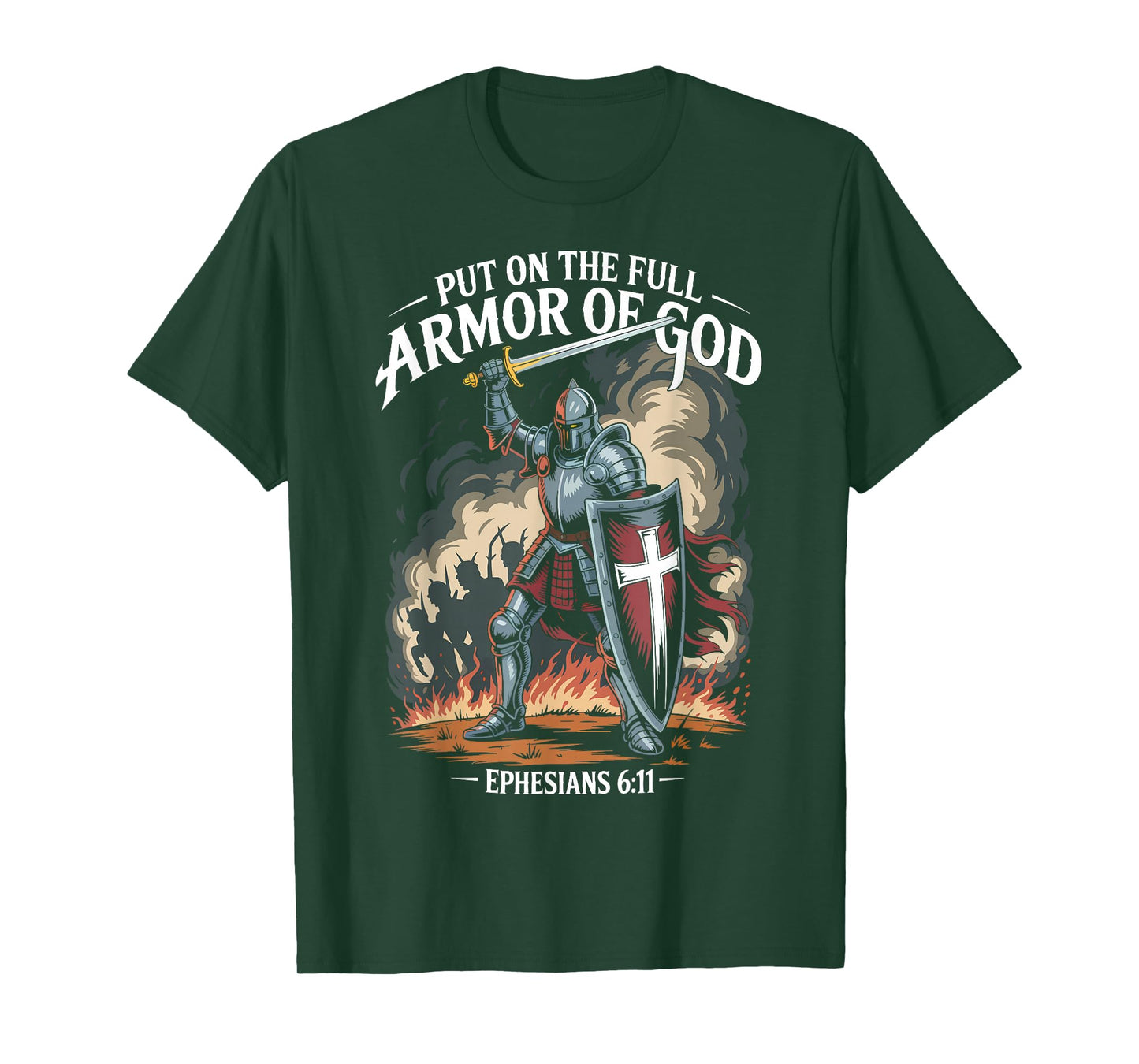 Christian Warrior Armor of God Bible Quote Ephesians 6:11 T-Shirt