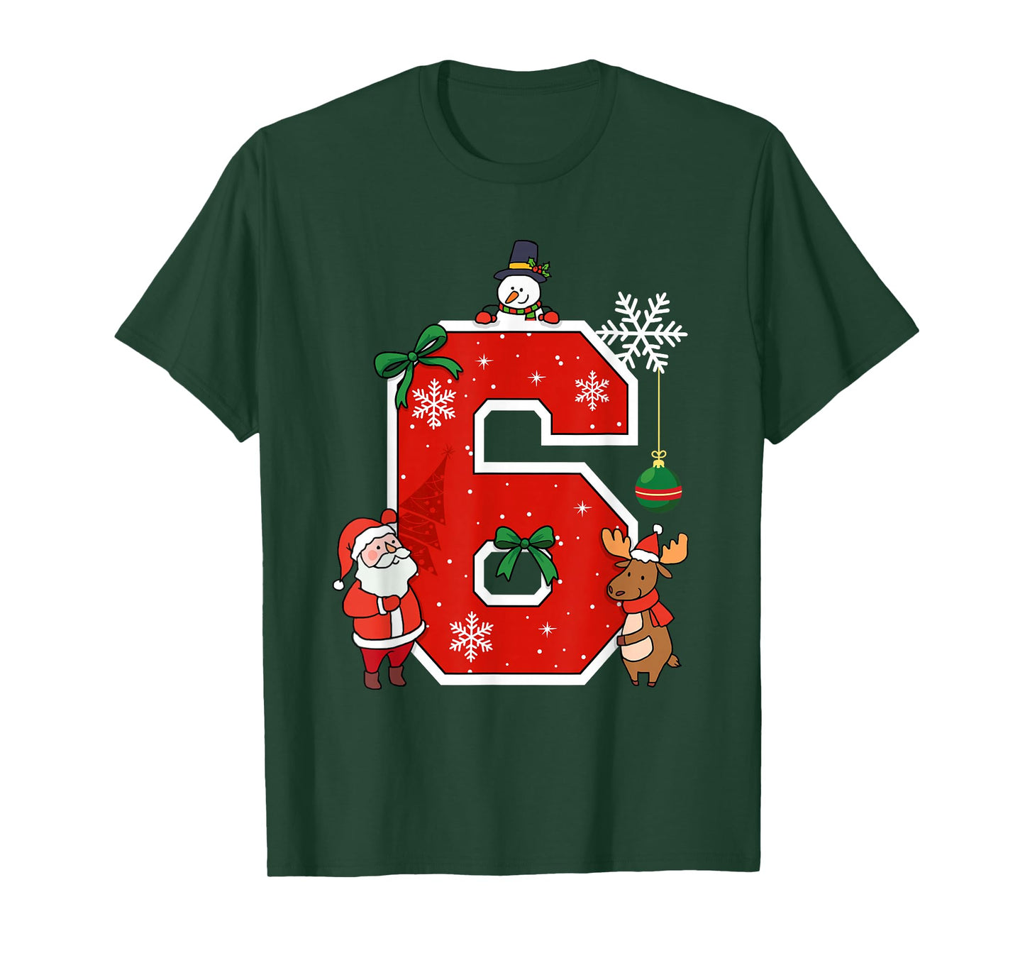 Number 6 Matching 67 Meme Christmas Costume Men Women Kids T-Shirt