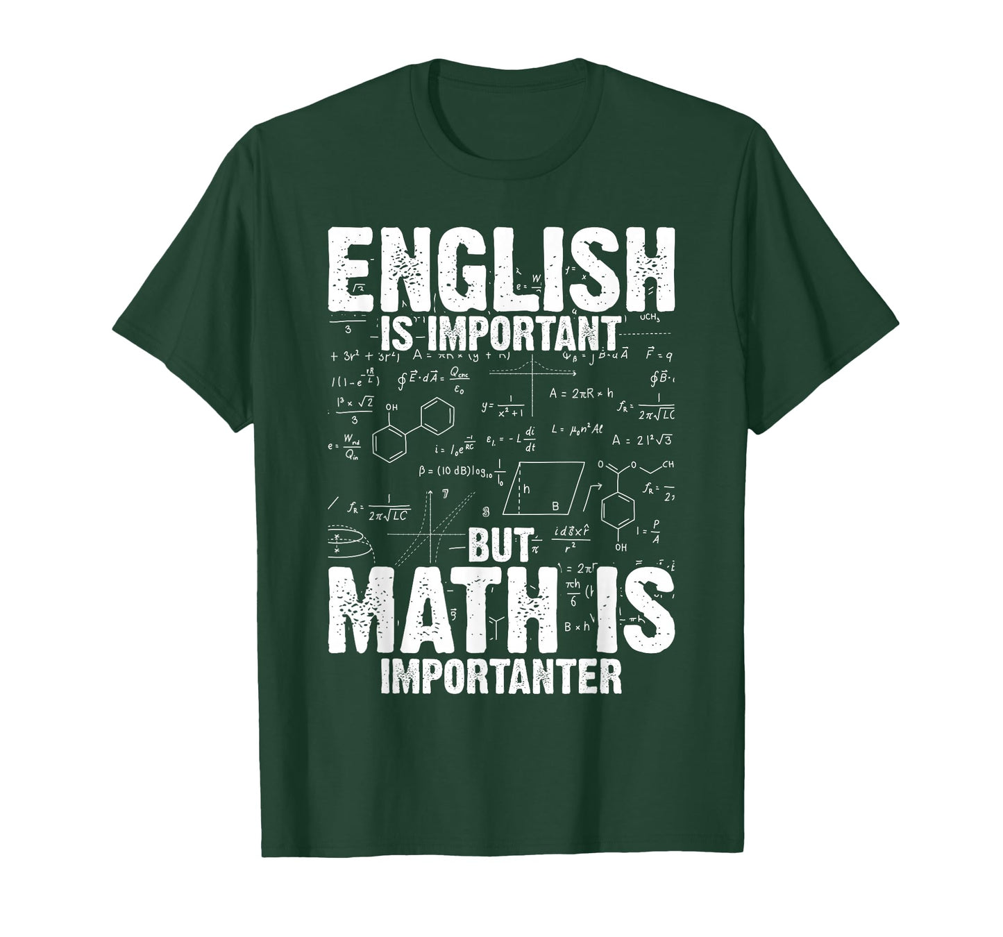 English is important but Math is importanter Teaching Math T-Shirt