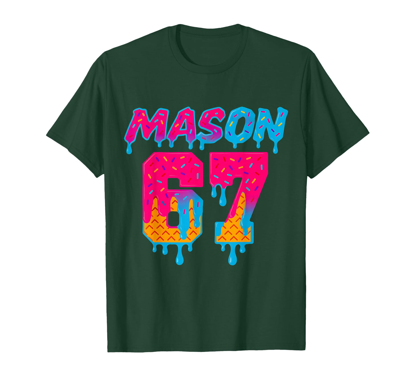 Six Seven Ice Cream Drip Sport 67 Mason Meme T-Shirt