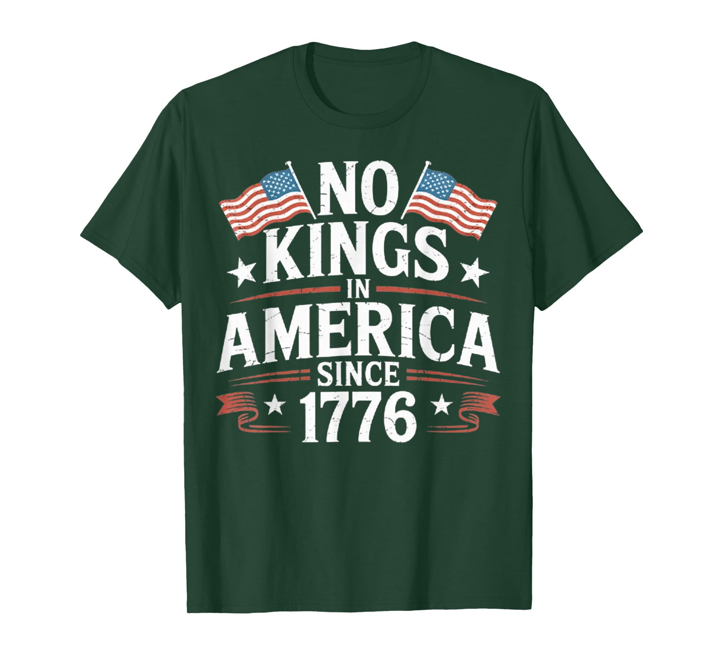 No Kings in America USA Since 1776 T-Shirt