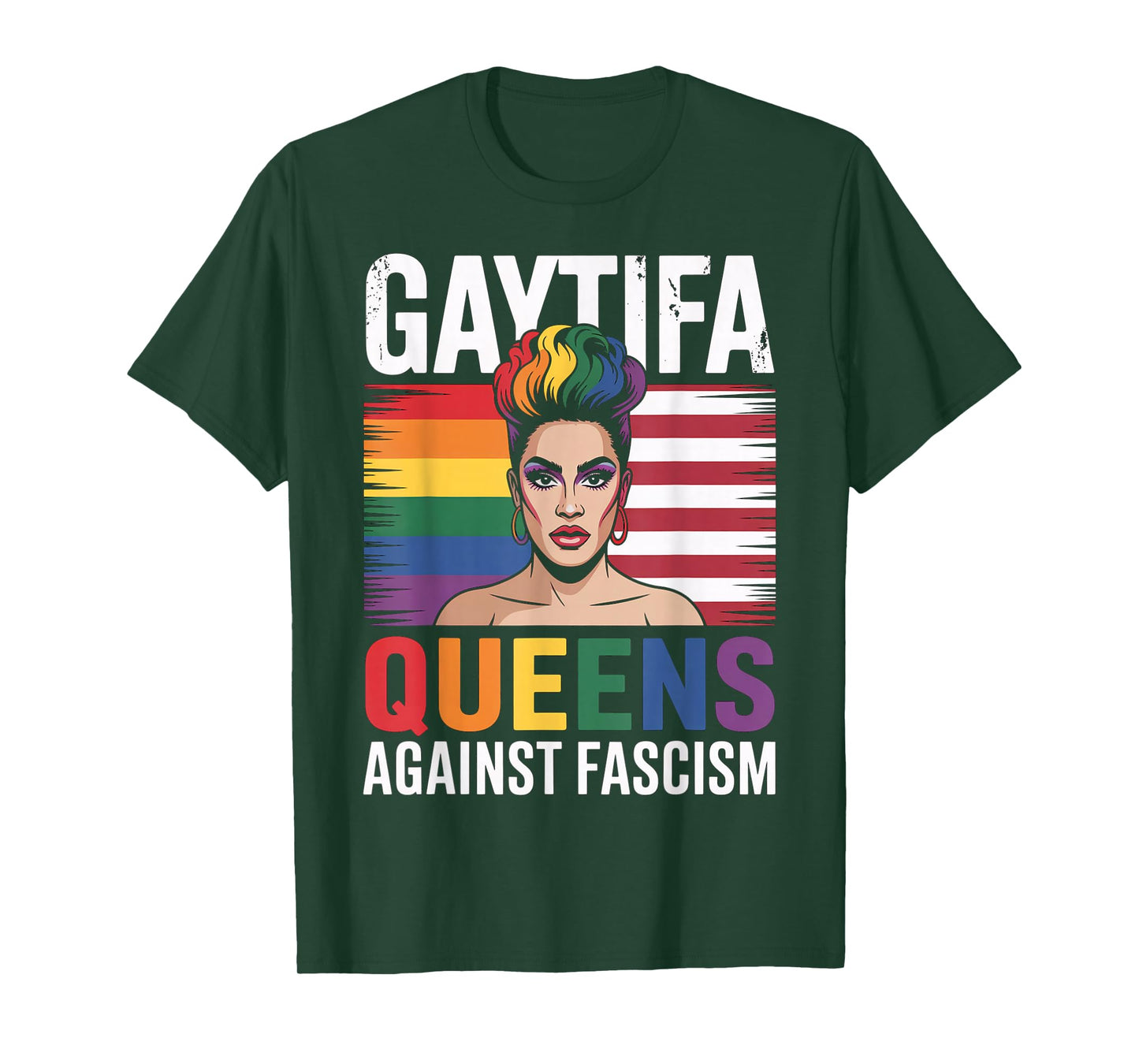 Gaytifa Drag Queens Against Fascism Resist No Kings LGBTQ T-Shirt