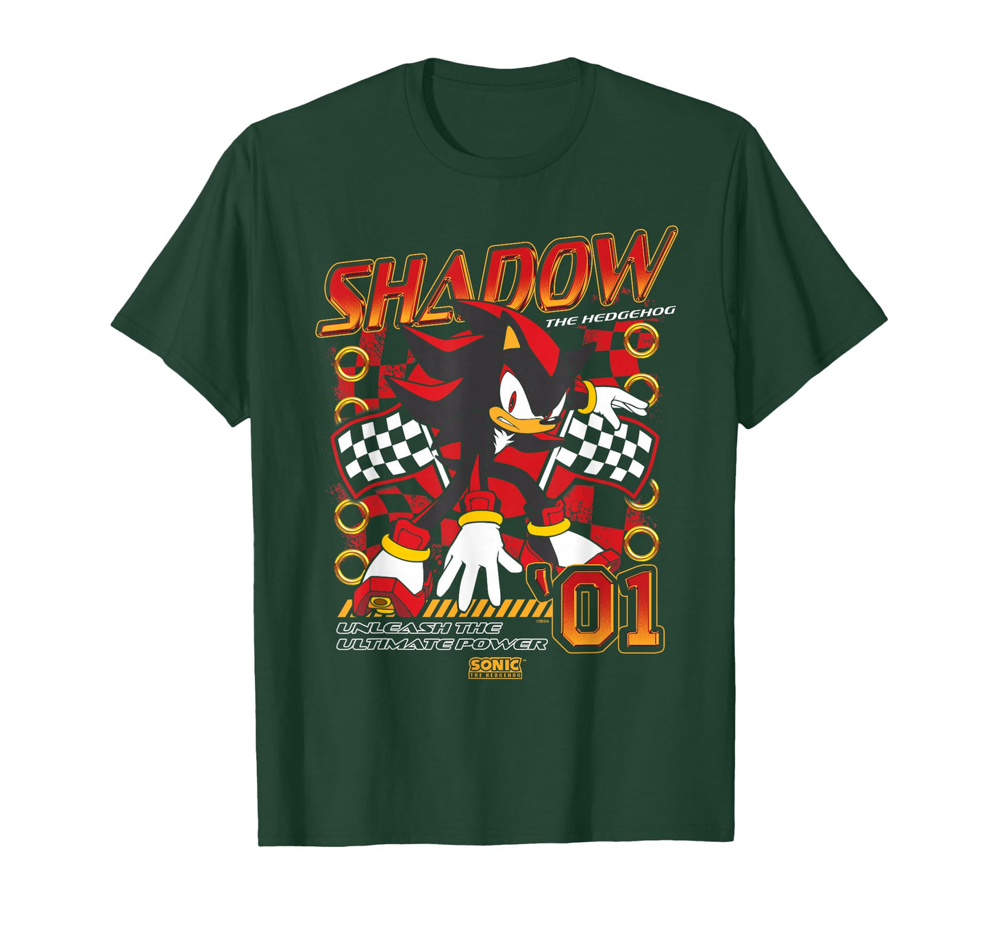 Sonic The Hedgehog Shadow The Hedgehog 01 Racing Poster T-Shirt