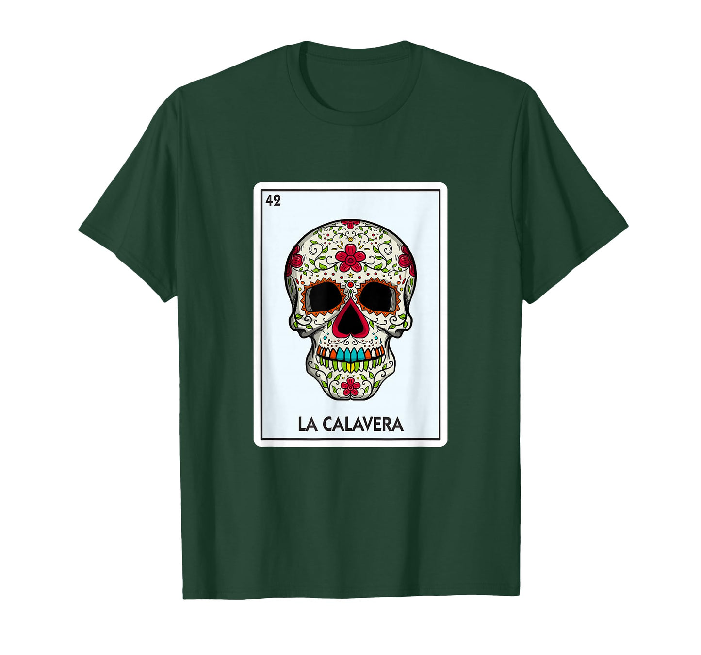 La Calavera Lottery Gift The Skull Card Mexican Lottery T-Shirt