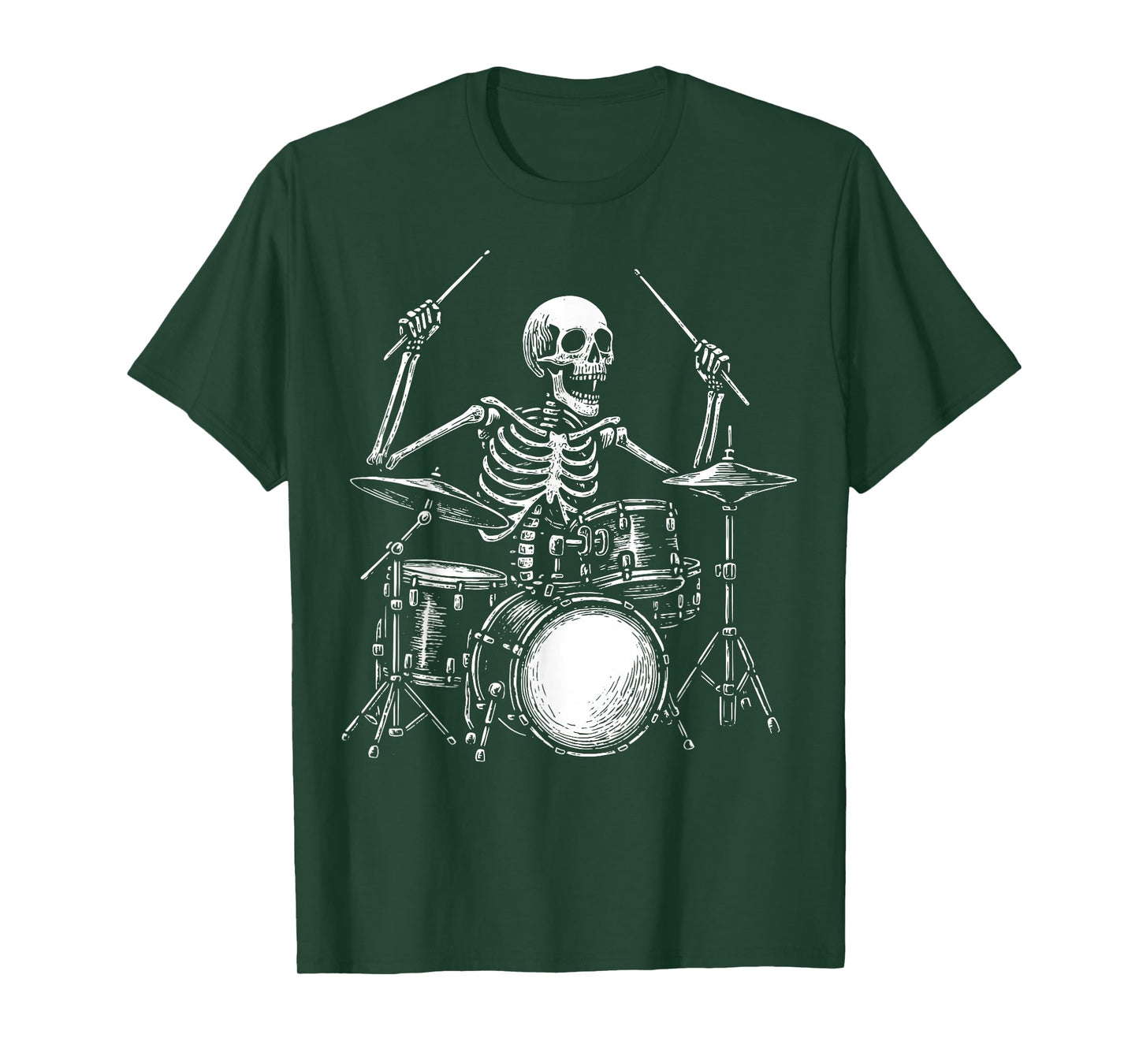 Skeleton Drummer Drums T-Shirt