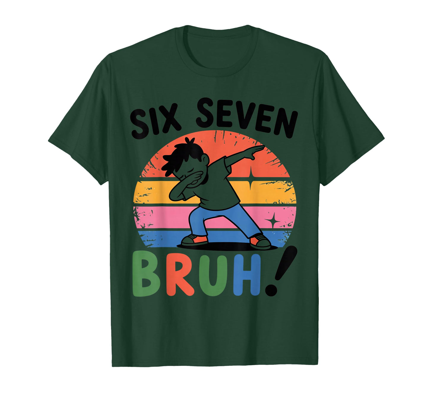 67 Meme Dabbing 6 7 Numbers Six Seven Bruh Funny Boys Gifts T-Shirt