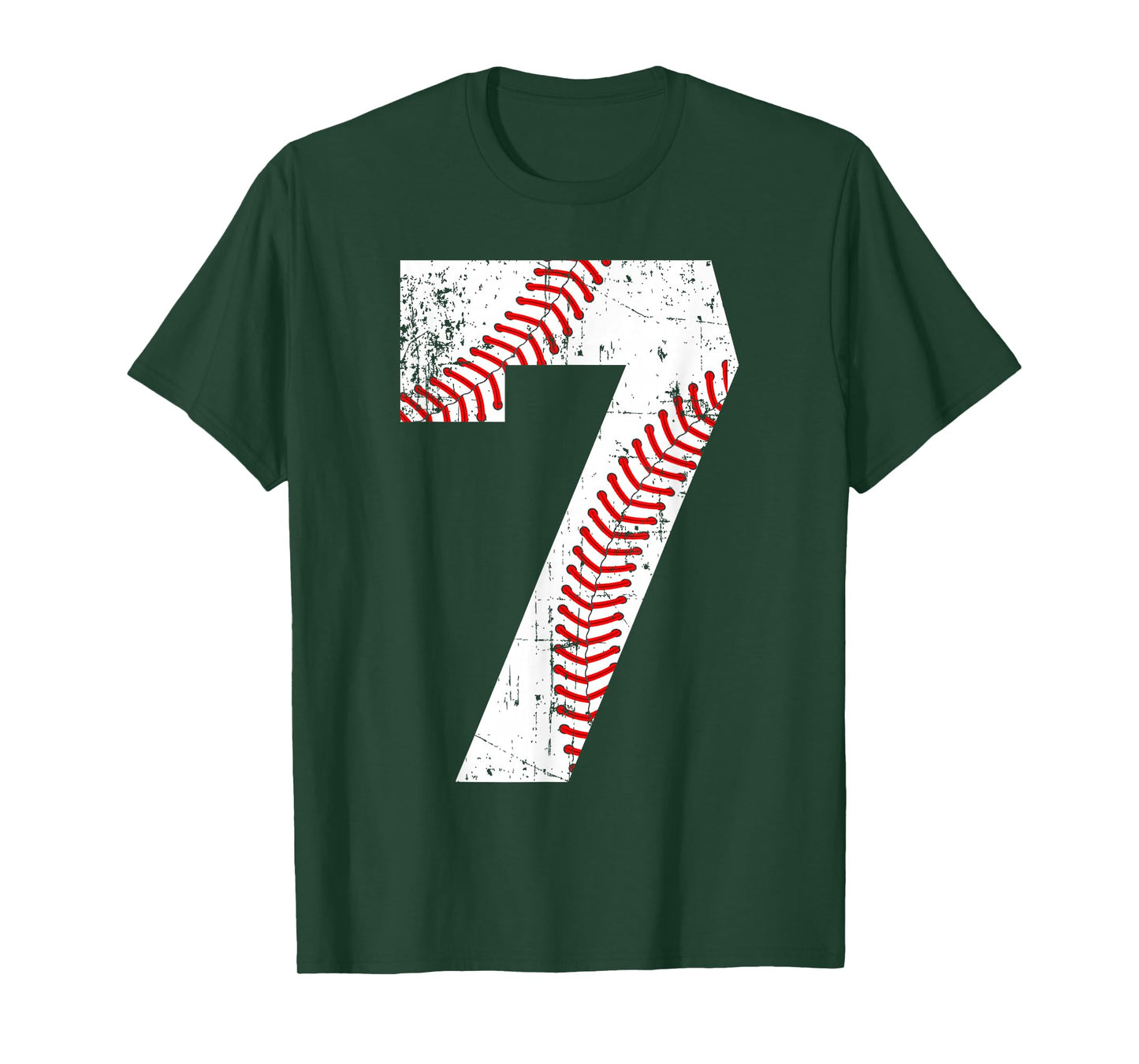 Vintage Baseball 7 Jersey Number T-Shirt