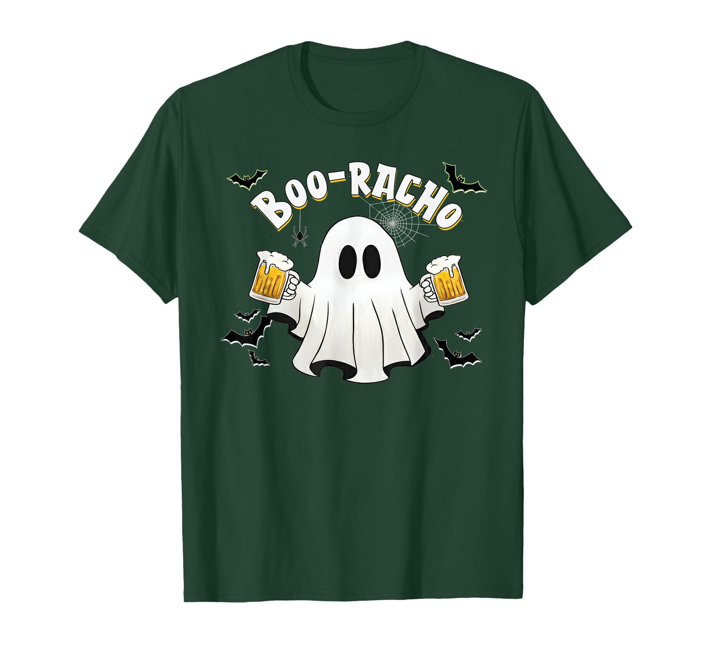 Halloween Drinking Ghost Boo Racho Funny Spanish Party T-Shirt