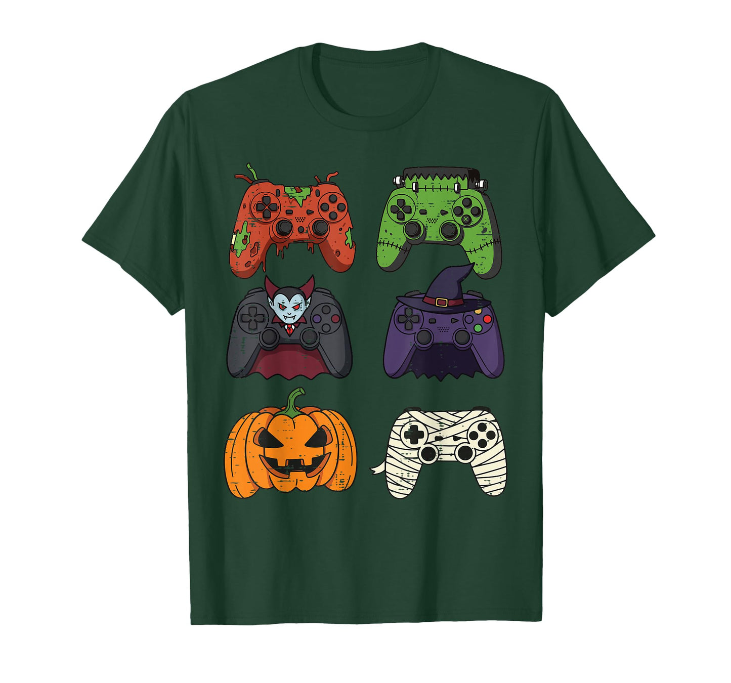 Halloween Gaming Controllers Gamer Costume Men Boys Kids T-Shirt