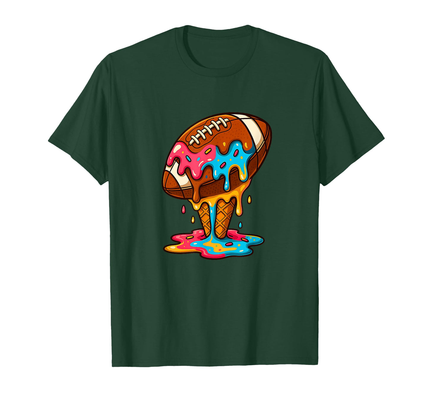 Mens Football Lovers for Lineman Sprinkles Game Day T-Shirt