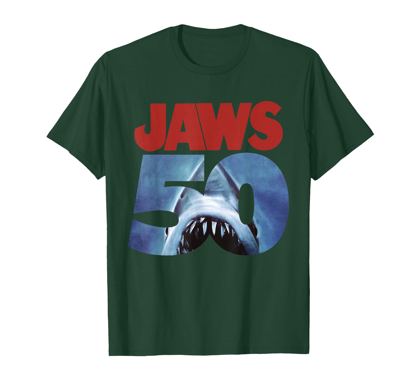 Jaws 50th Anniversary Logo Front & Back T-Shirt