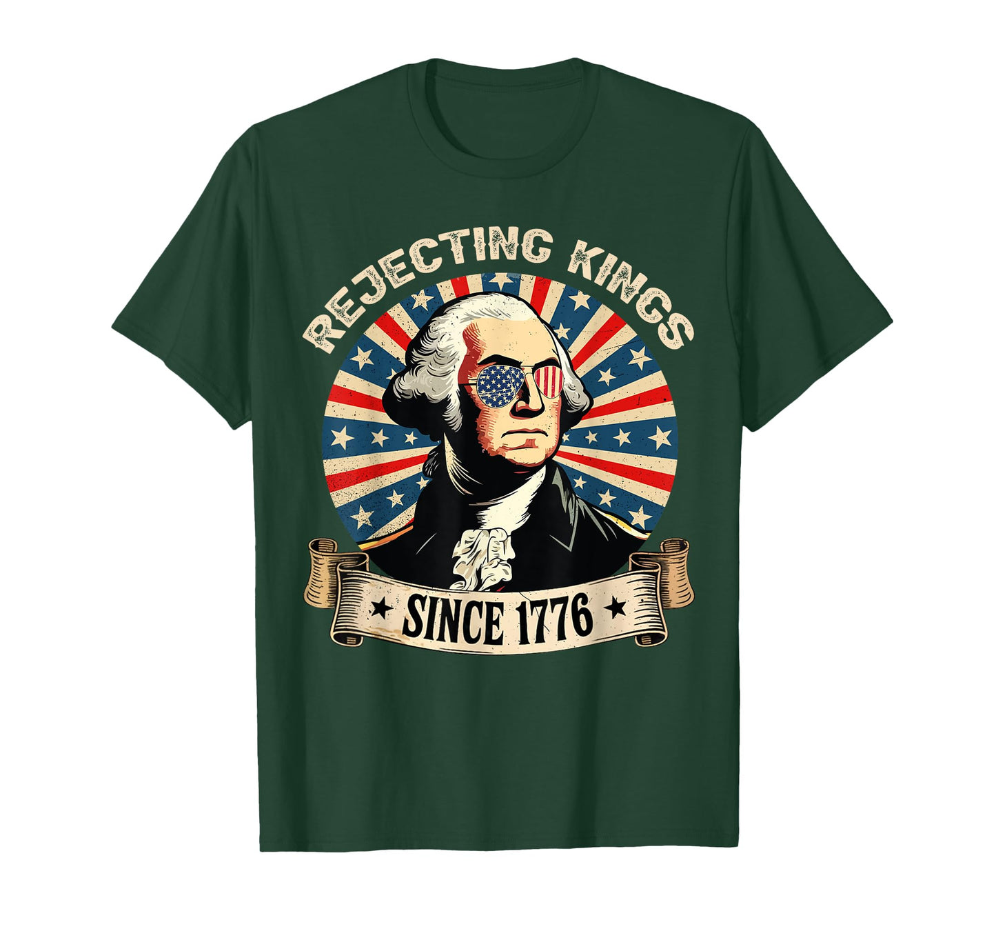 US Rejecting Kings Since 1776 4th of July Outfit T-Shirt