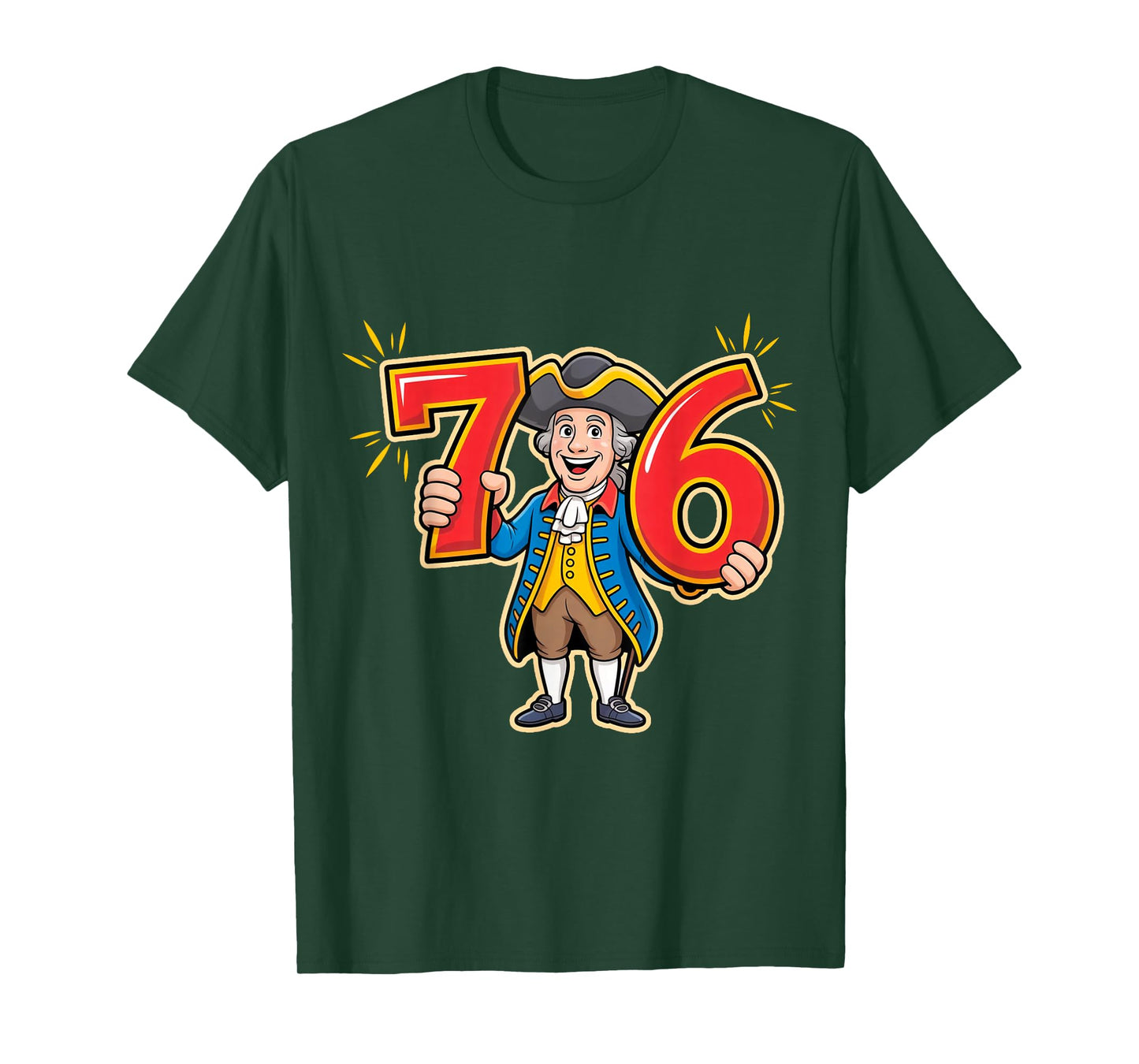 Funny 6-7 7-6 George Washington Seven Six Teacher American T-Shirt