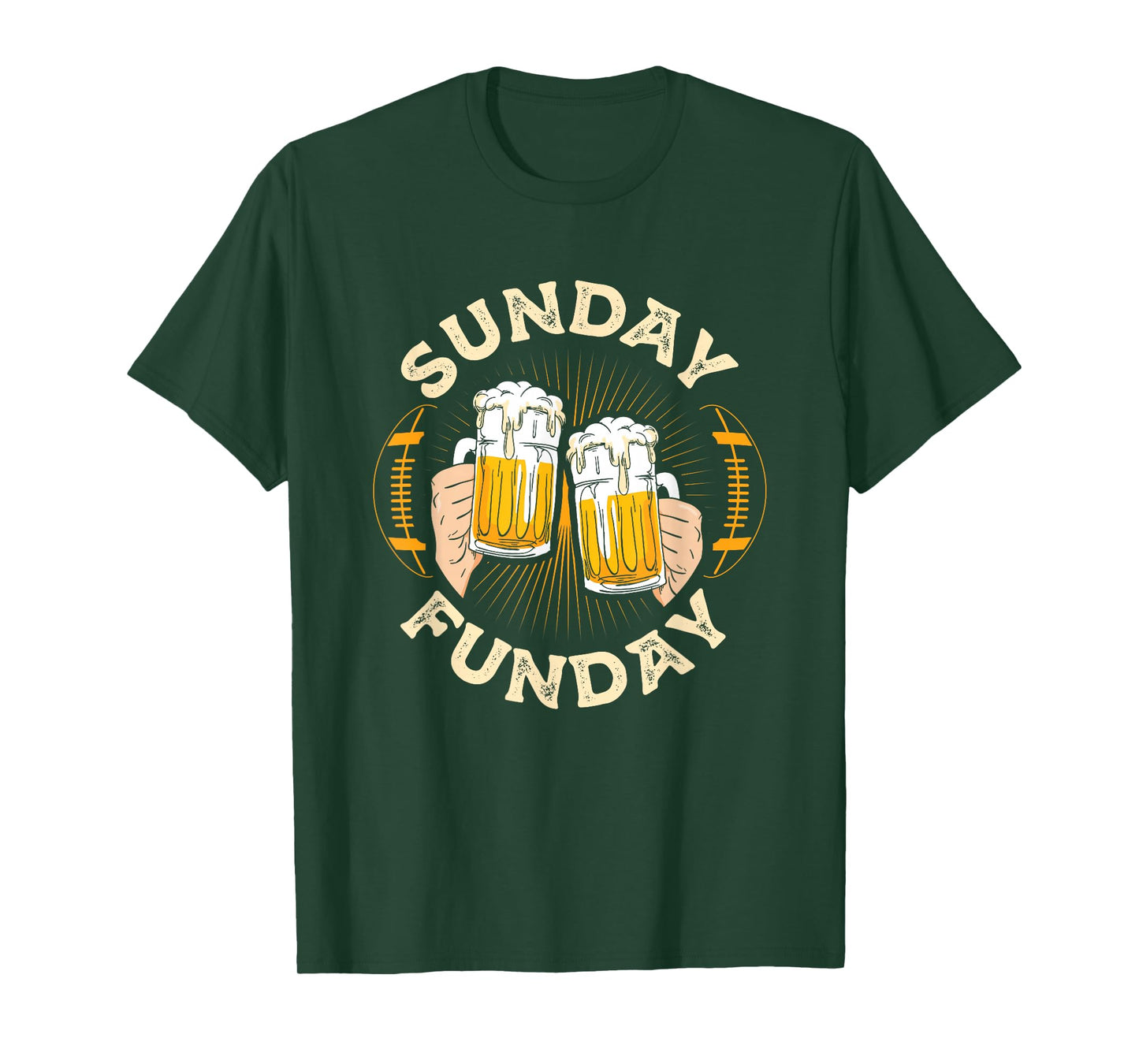 Sunday Funday Funny Football Gift Sport Lovers Football Beer T-Shirt