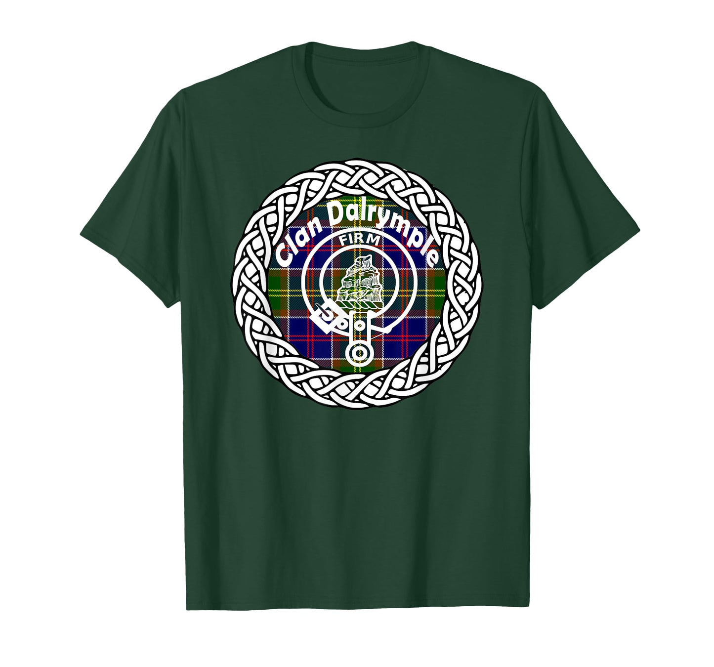 Dalrymple surname Scottish clan tartan crest badge t-shirt T-Shirt